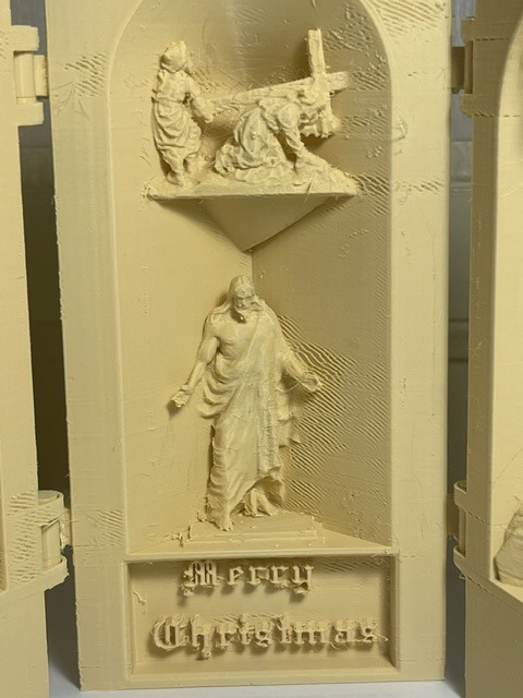 Open cylinder sculpture of jesus christ  3D print model_4