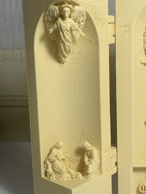 Open cylinder sculpture of jesus christ  3D print model_3