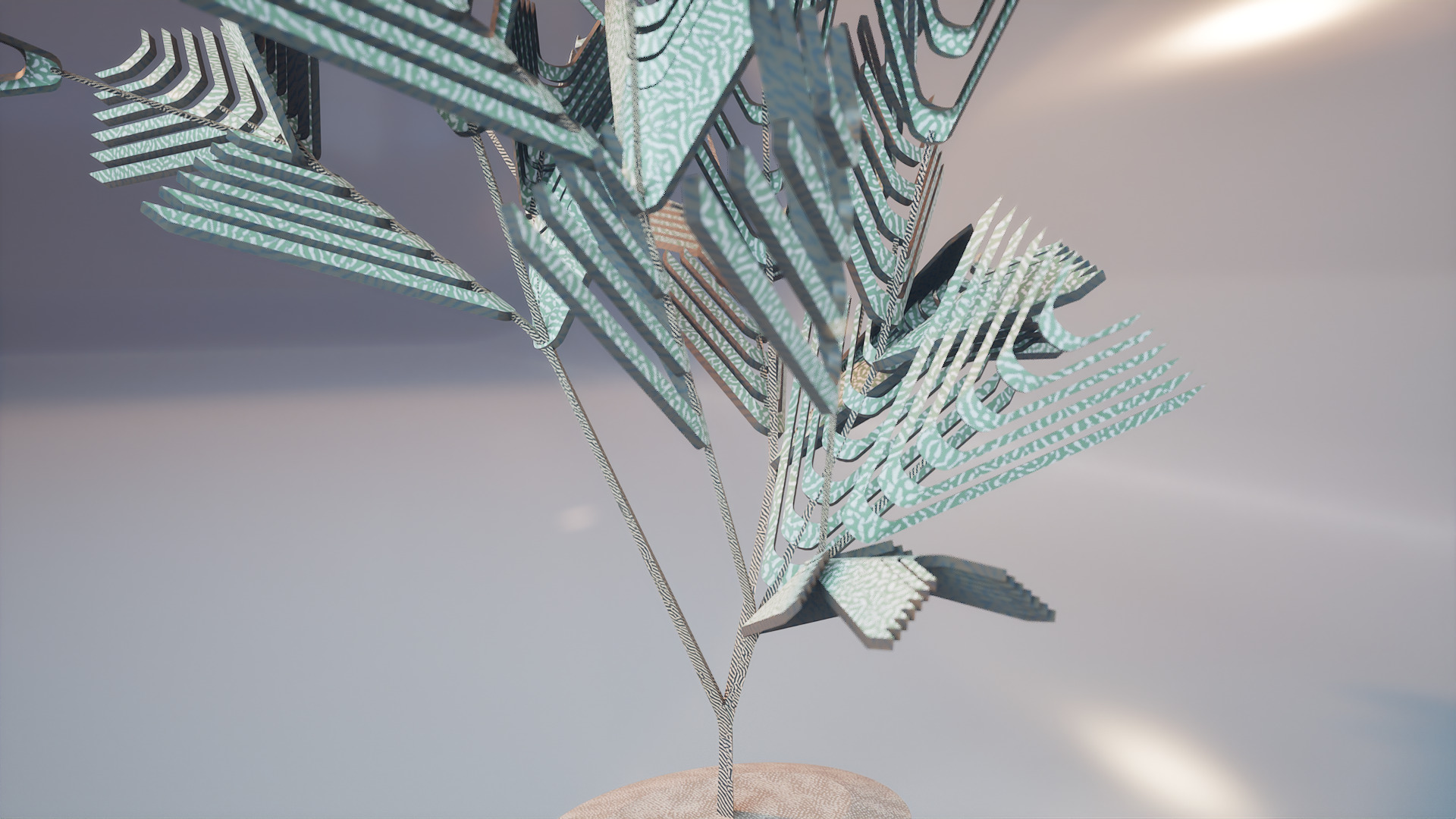 Conceptual shrub S1Cv4 Low-poly 3D model_2