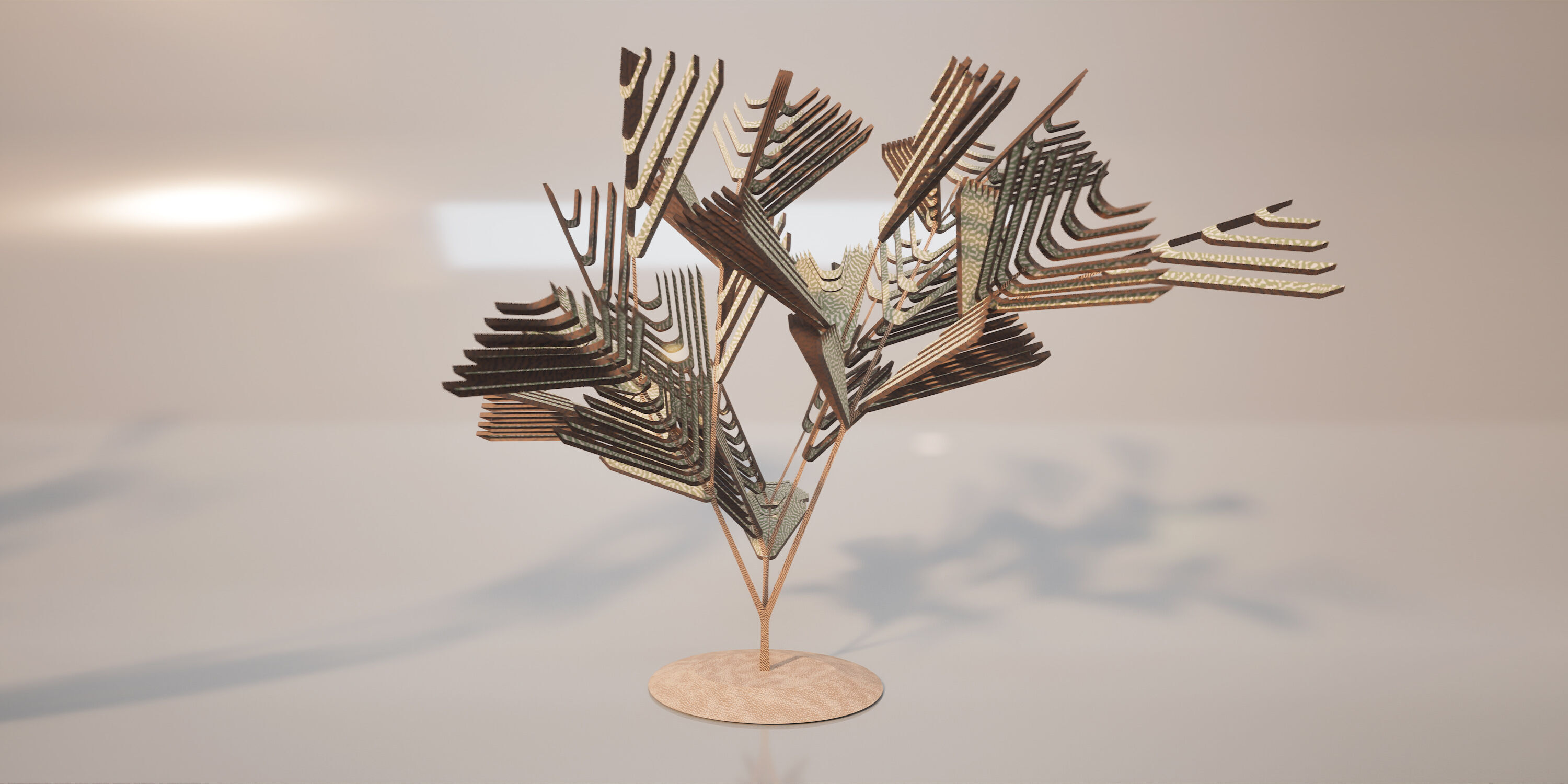 Conceptual shrub S1Cv4 Low-poly 3D model_1