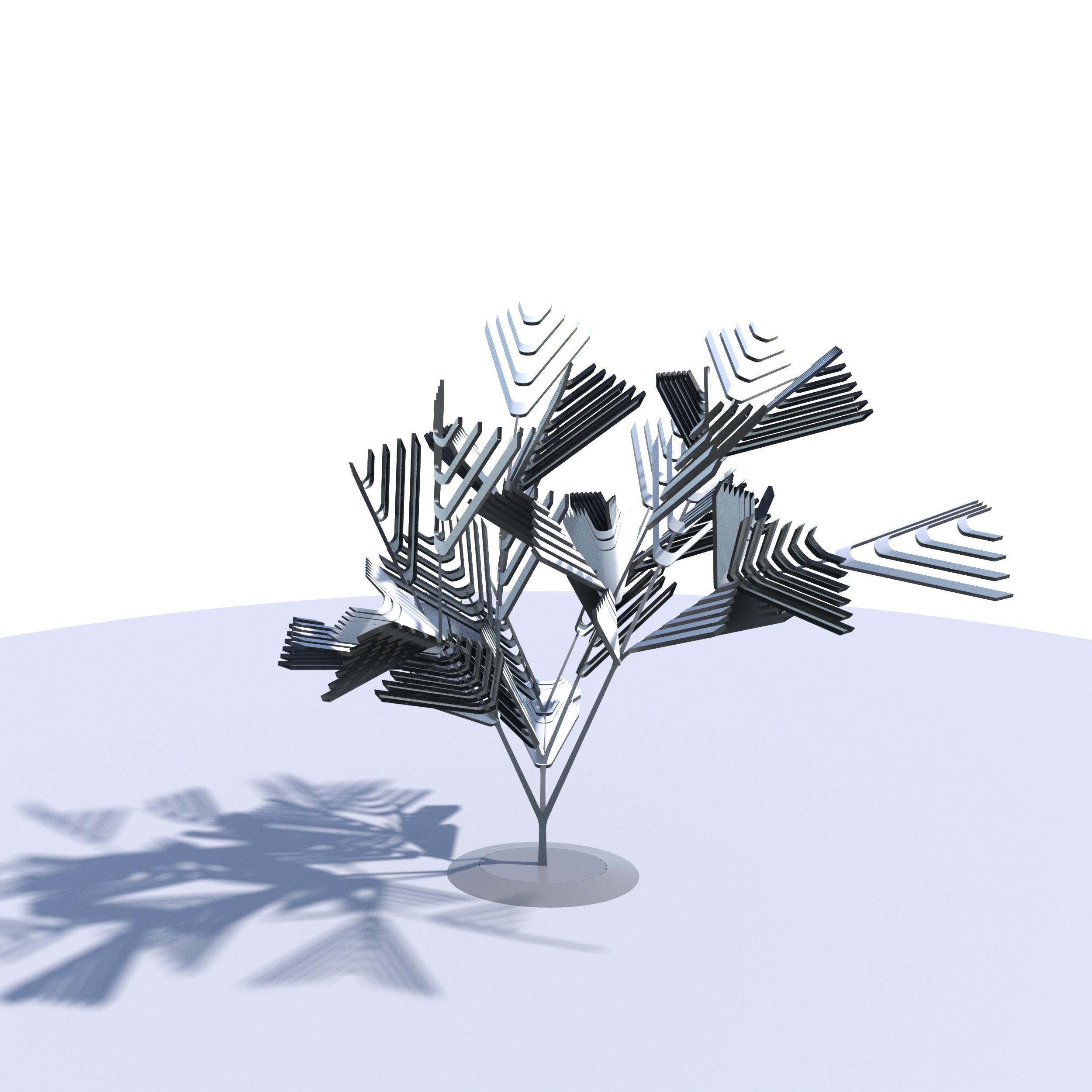 Conceptual shrub S1Cv4 Low-poly 3D model_11