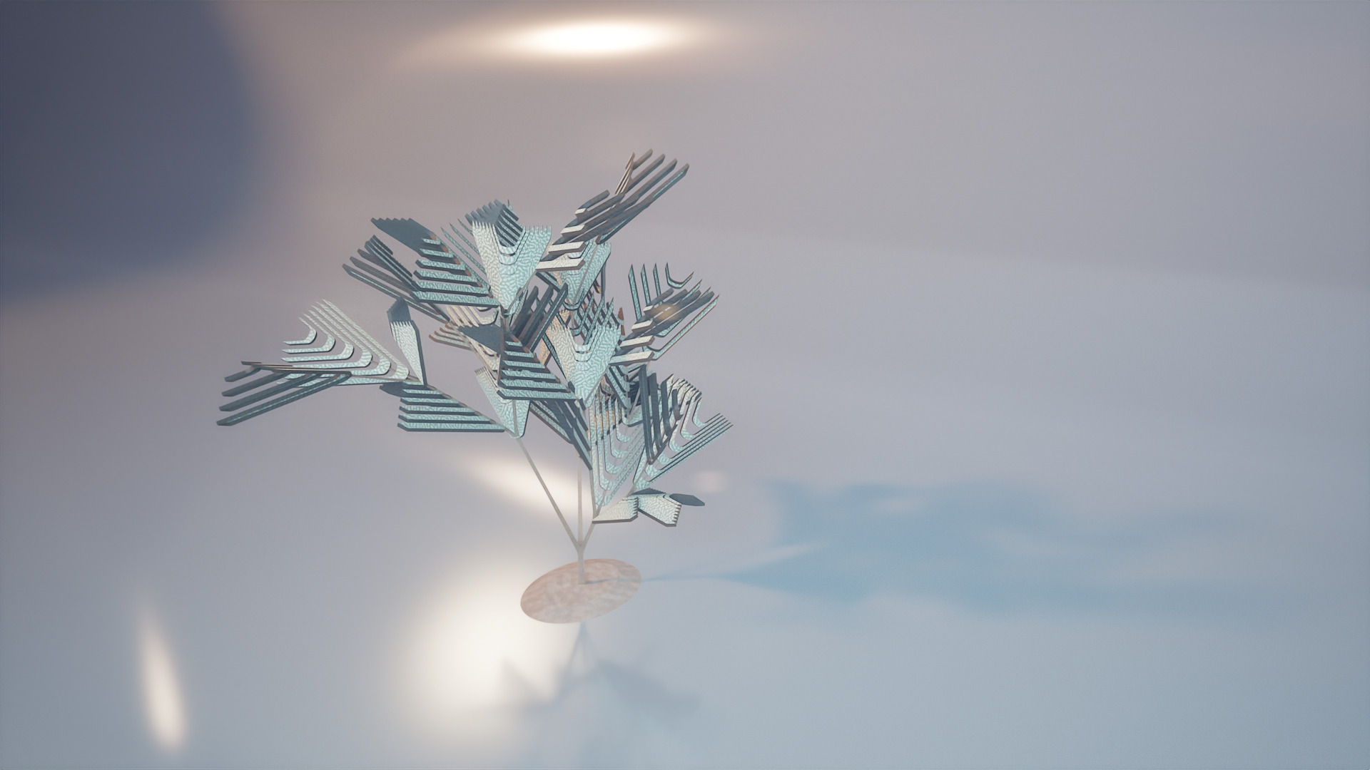 Conceptual shrub S1Cv4 Low-poly 3D model_4