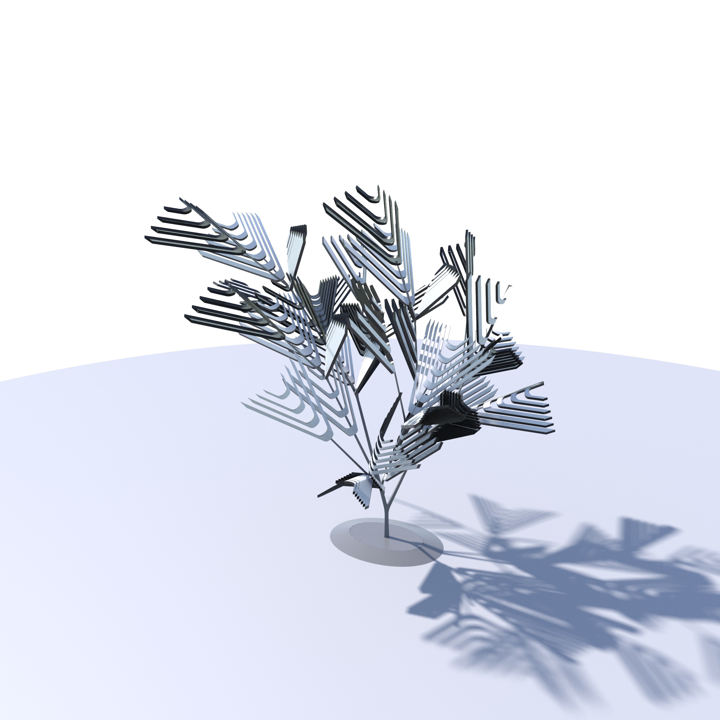Conceptual shrub S1Cv4 Low-poly 3D model_14