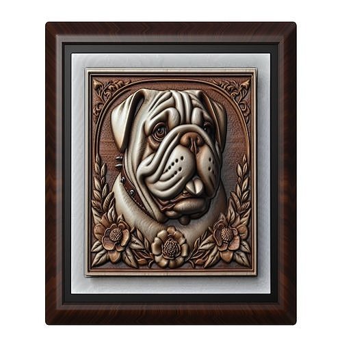 Dog Bulldog Animal 3D print model