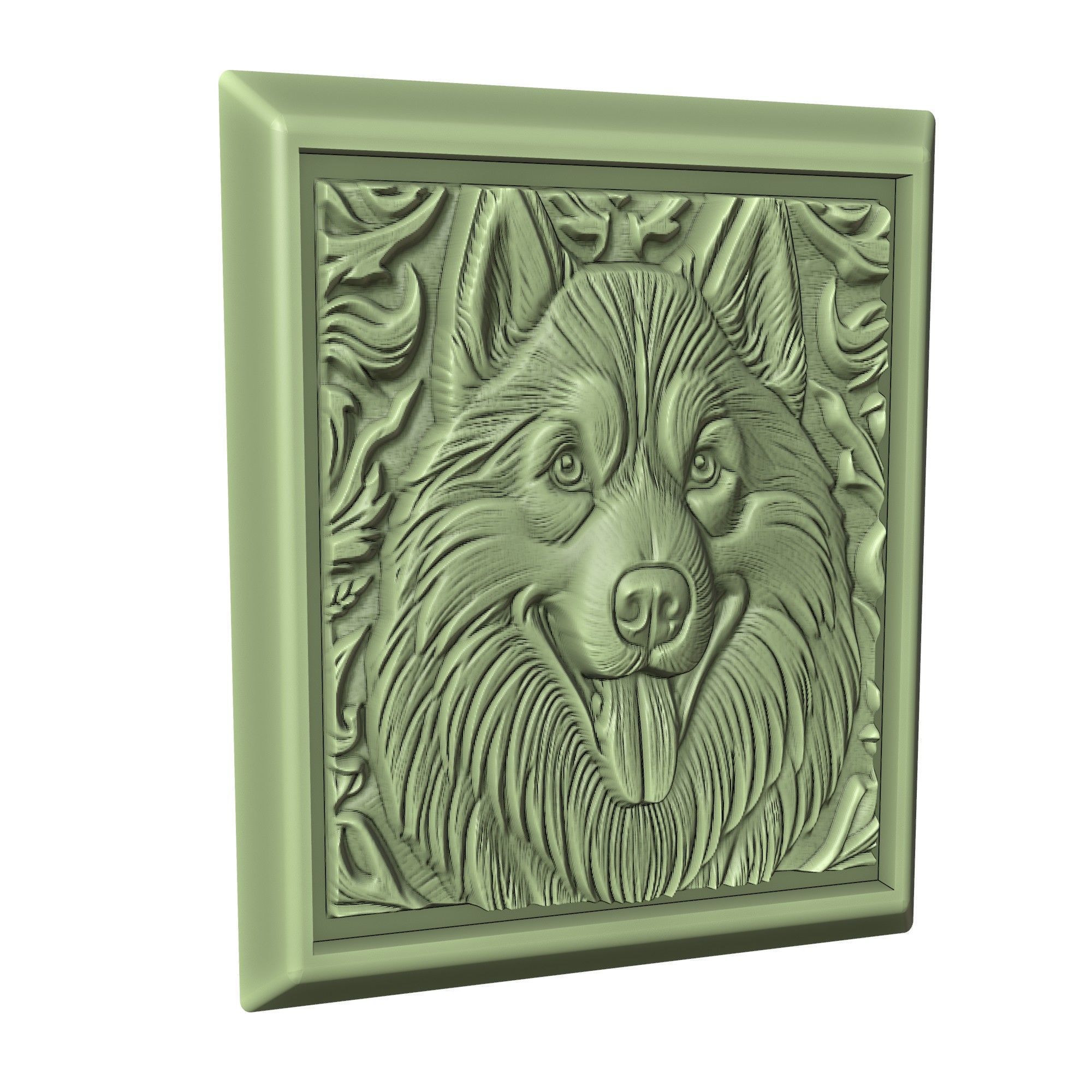 Dog Siberian Husky Animal 3D print model_3