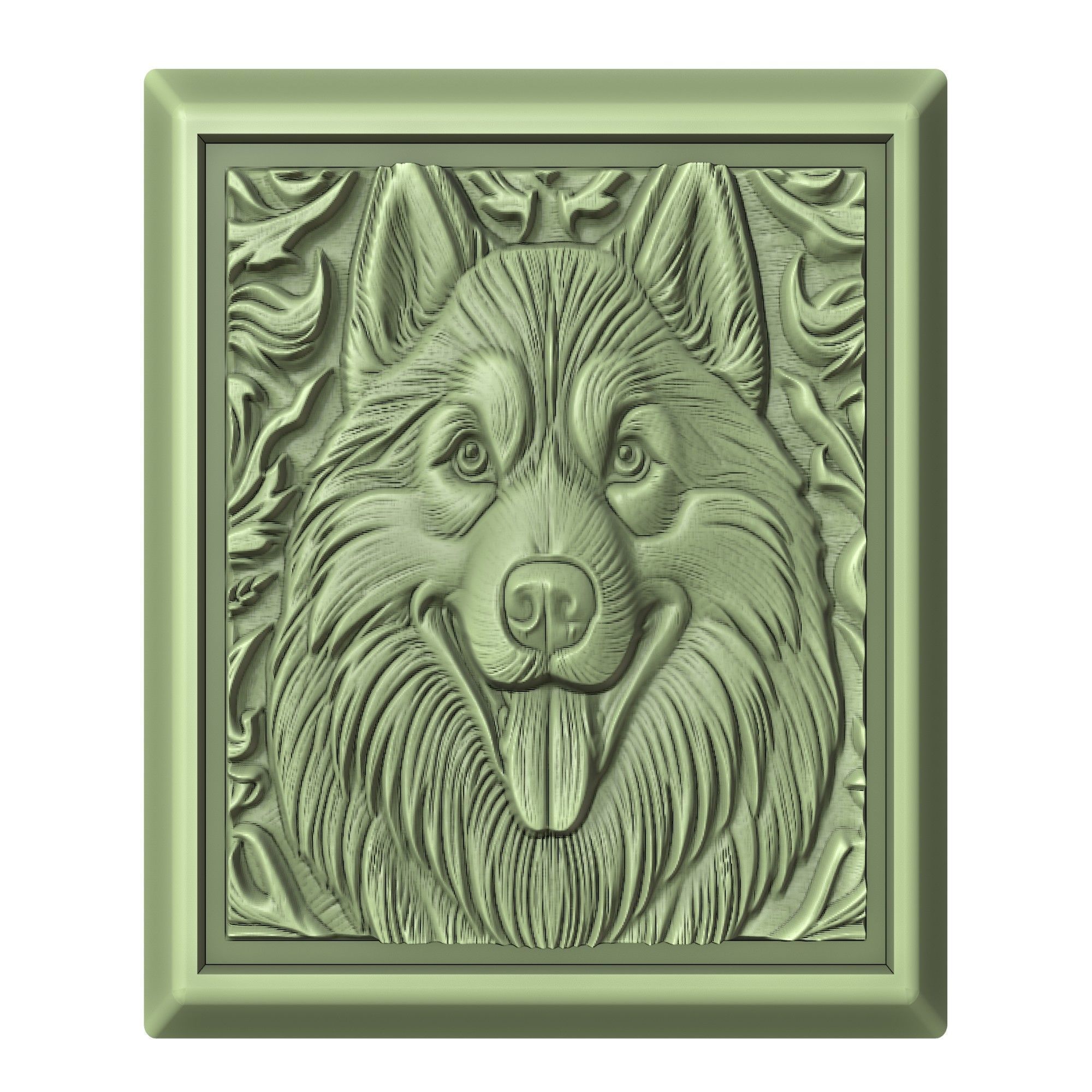 Dog Siberian Husky Animal 3D print model_2