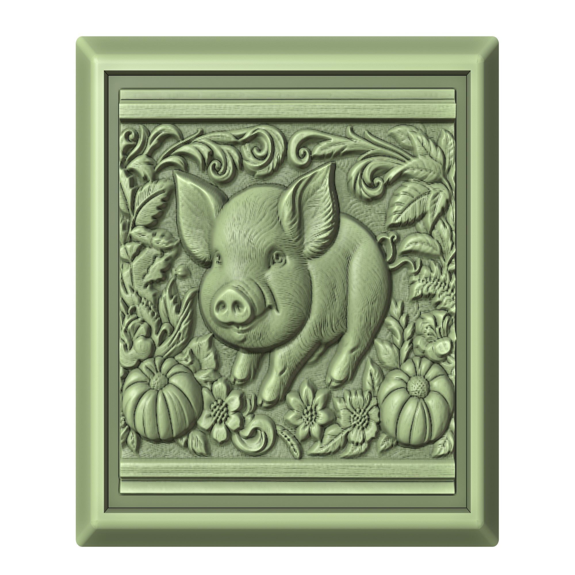 Pig Animal 3D print model_2