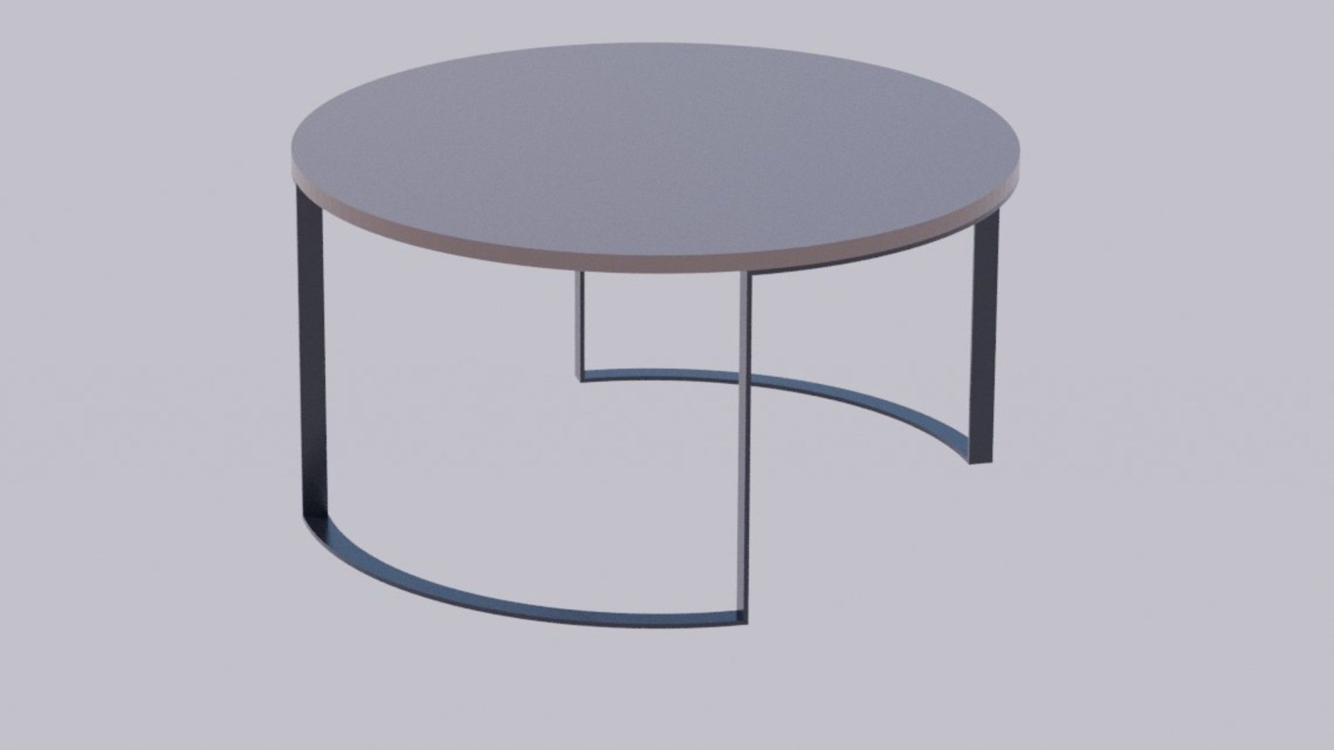 Circa Table Low-poly 3D model_2