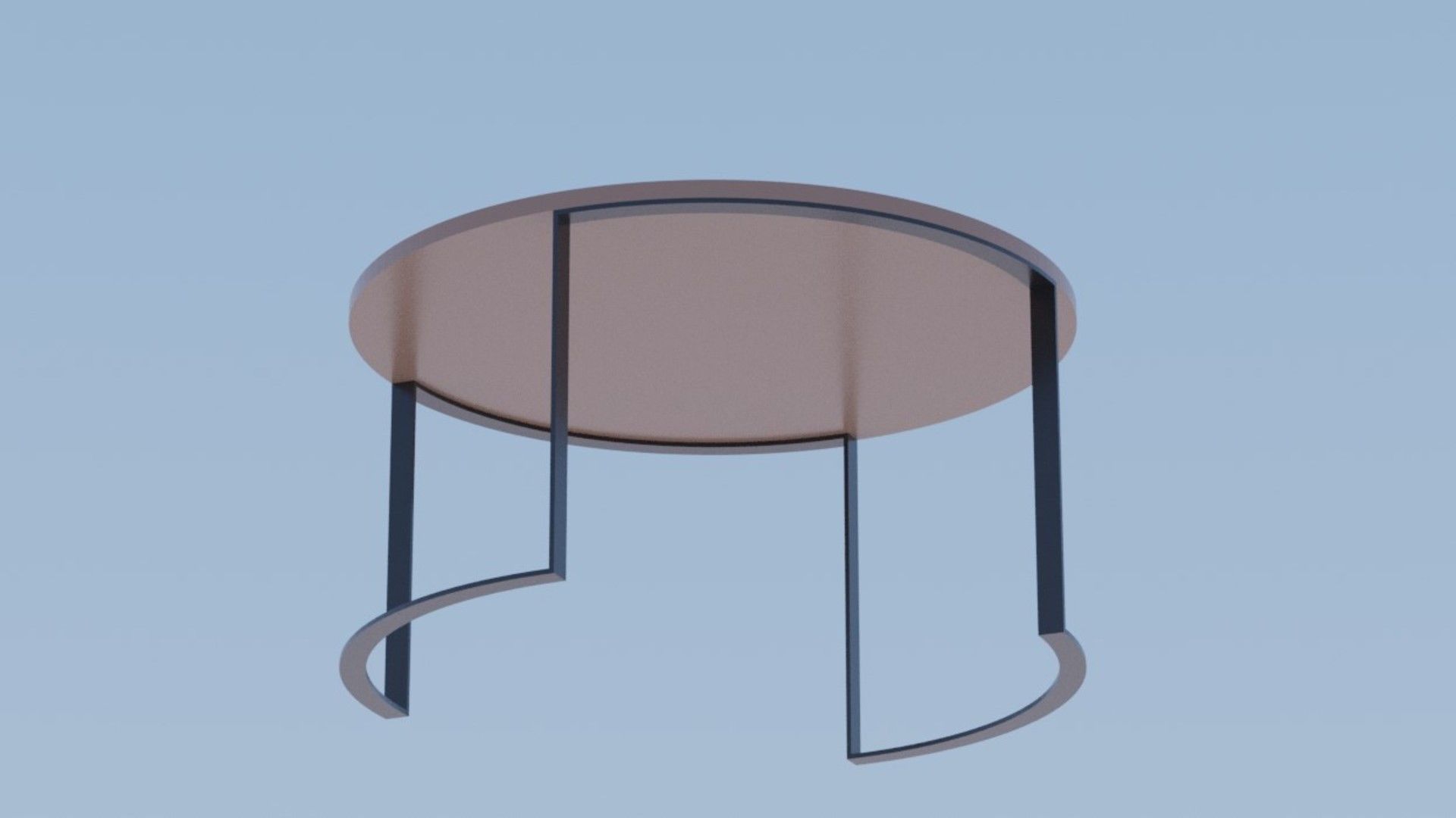 Circa Table Low-poly 3D model_1
