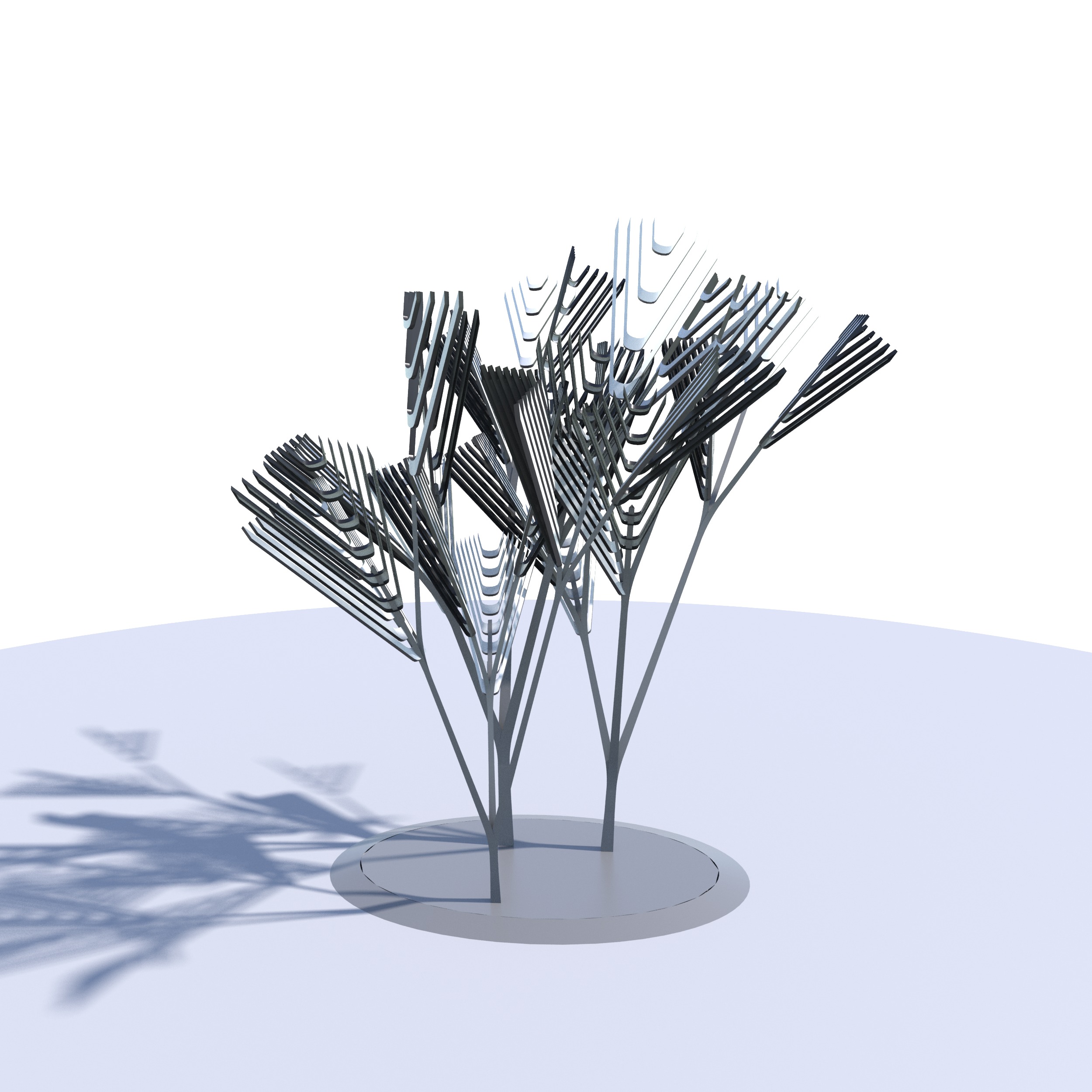 Conceptual shrub S1Cv6 Low-poly 3D model_12