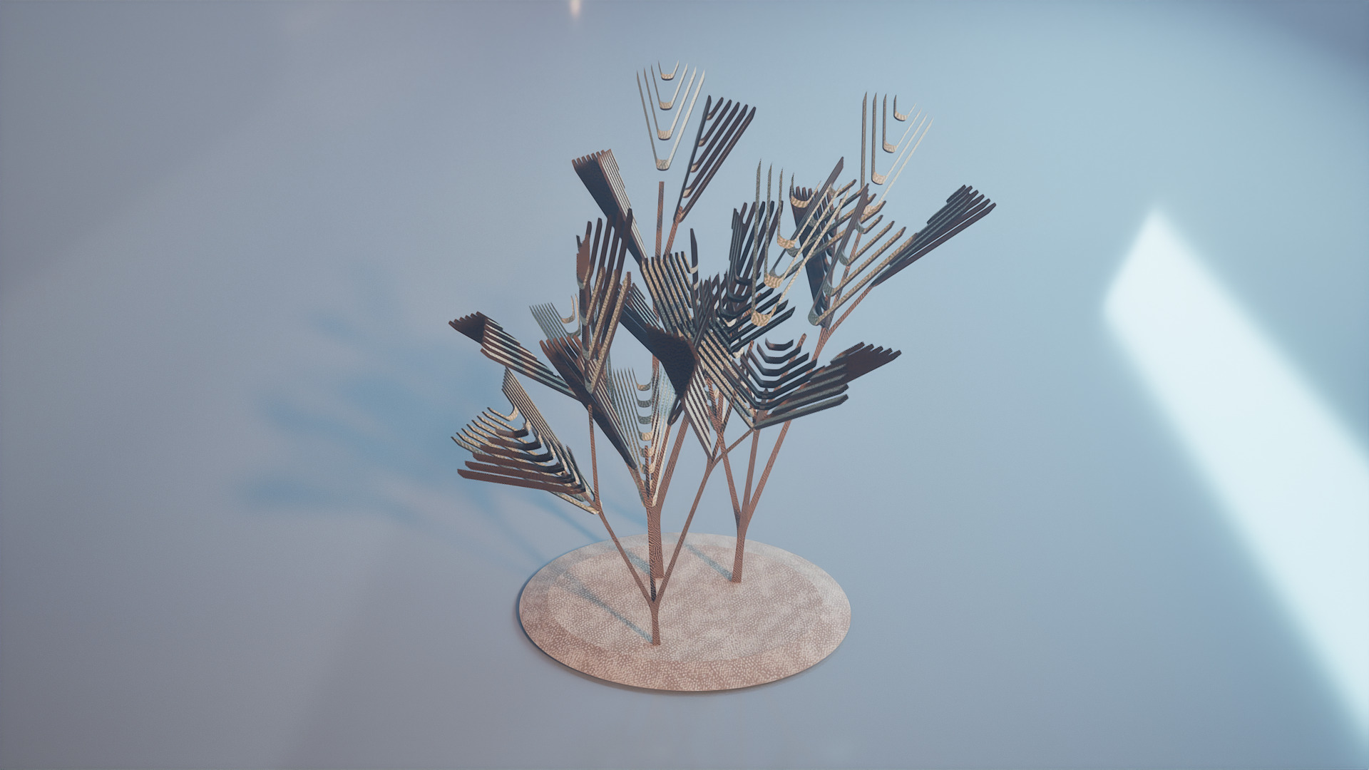 Conceptual shrub S1Cv6 Low-poly 3D model_5