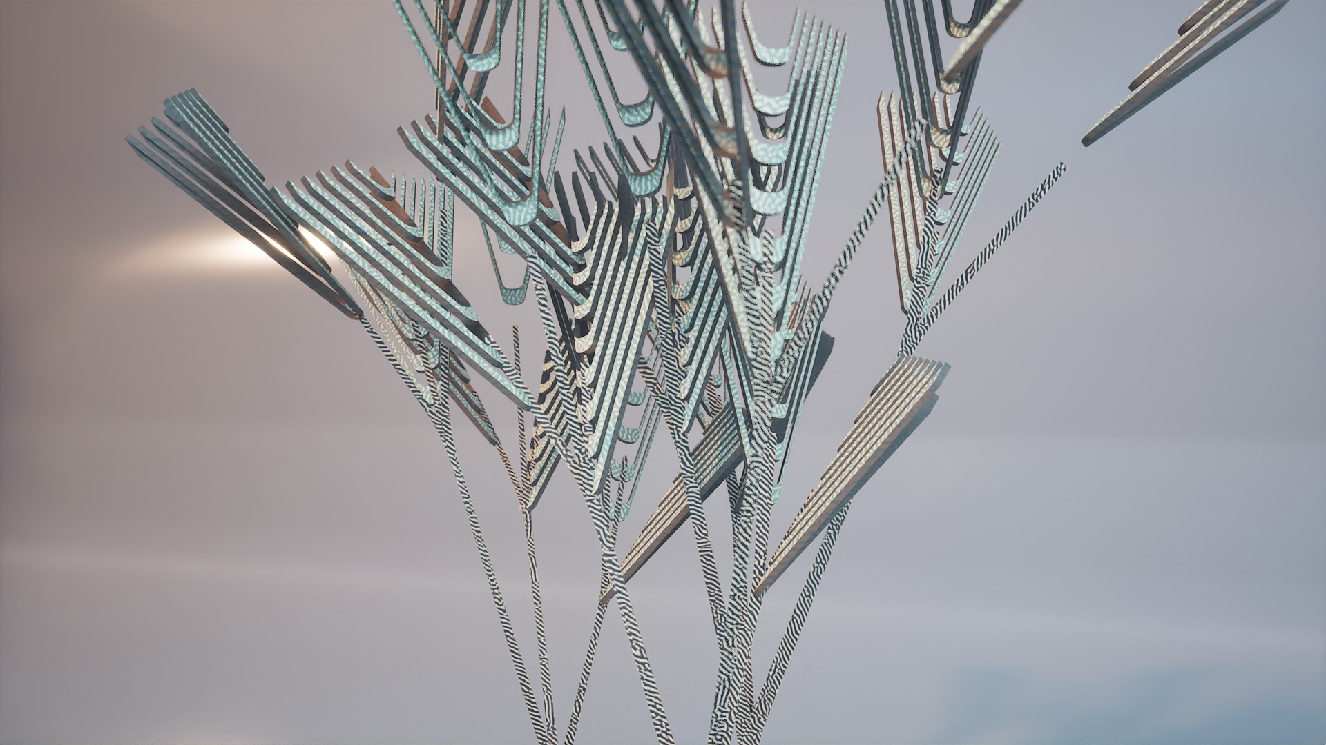 Conceptual shrub S1Cv6 Low-poly 3D model_4