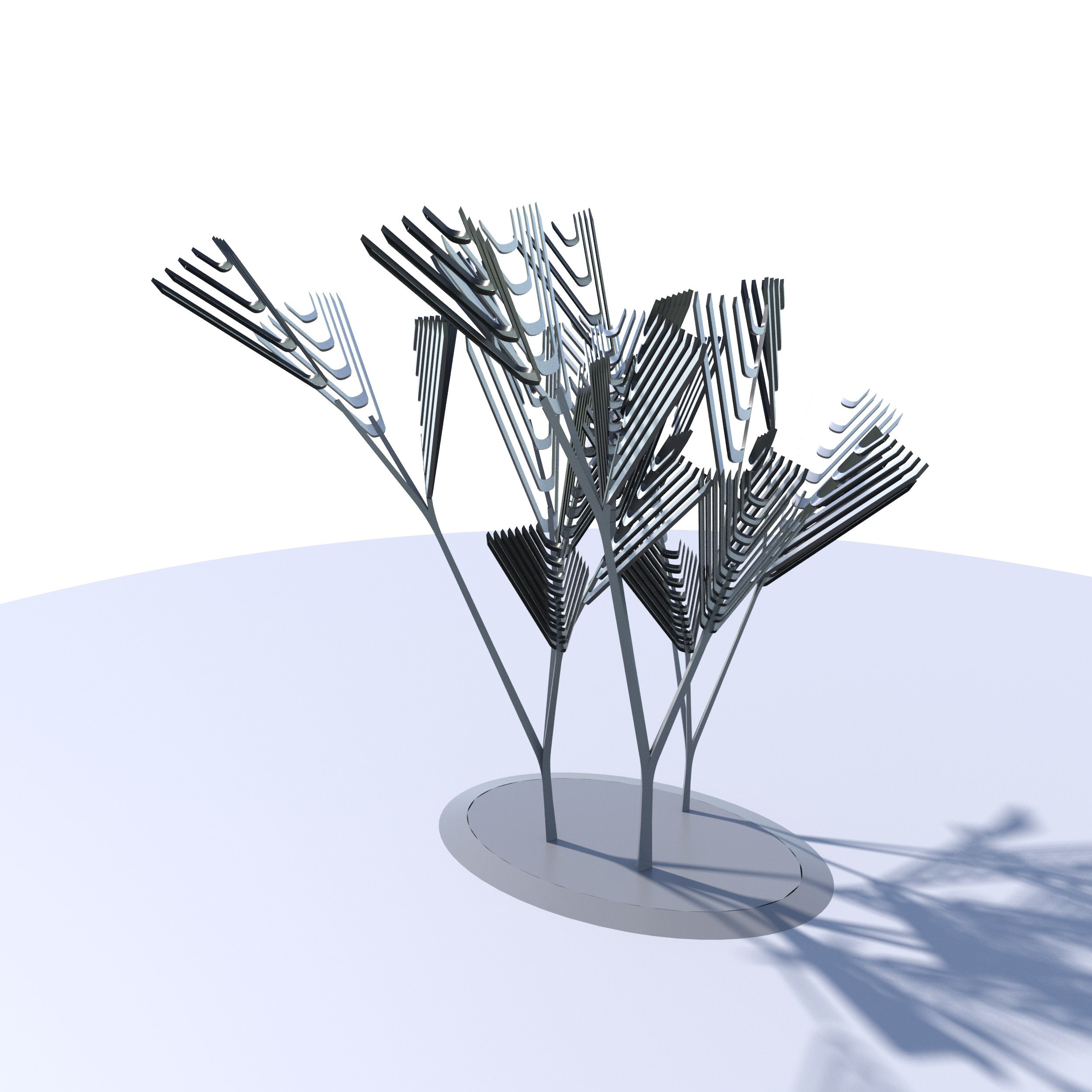 Conceptual shrub S1Cv6 Low-poly 3D model_15