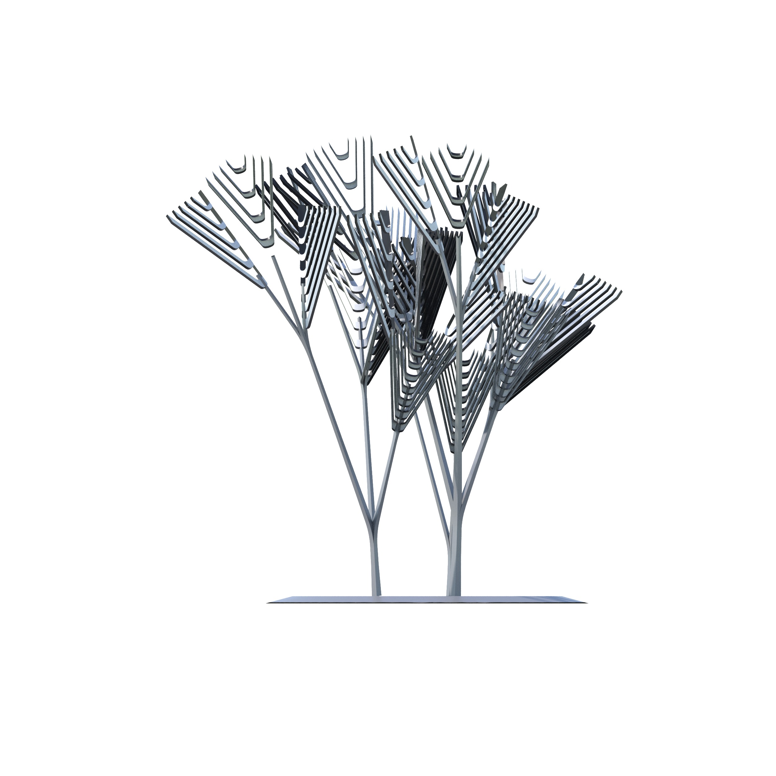 Conceptual shrub S1Cv6 Low-poly 3D model_19