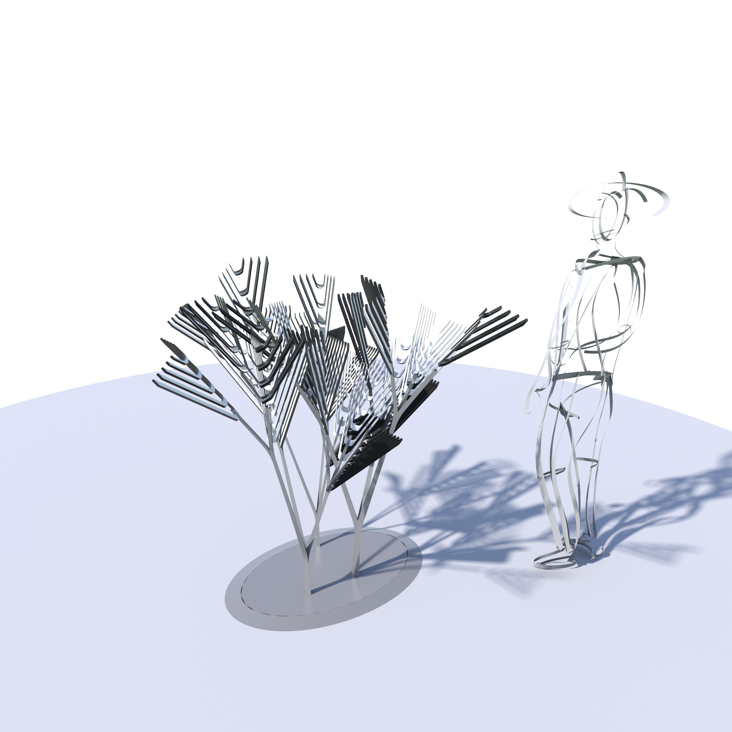 Conceptual shrub S1Cv6 Low-poly 3D model_8