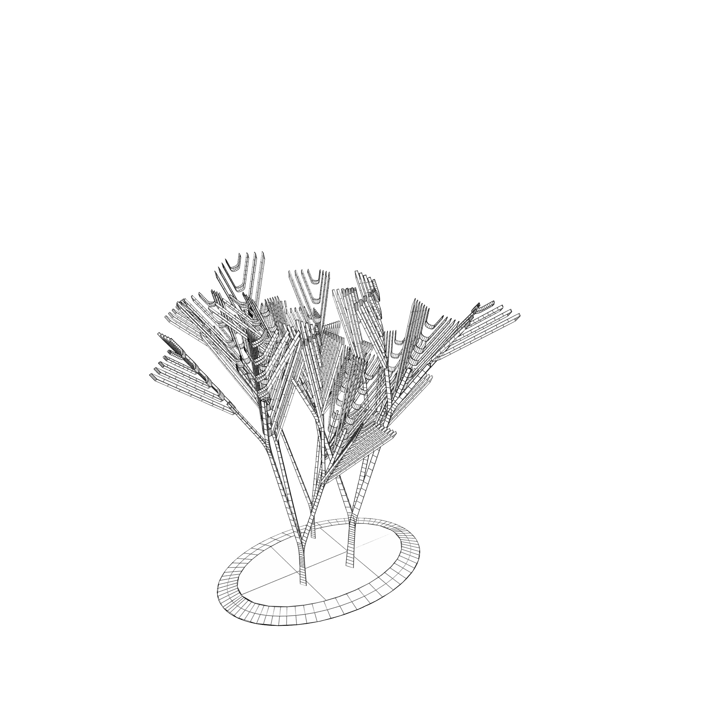Conceptual shrub S1Cv6 Low-poly 3D model_18