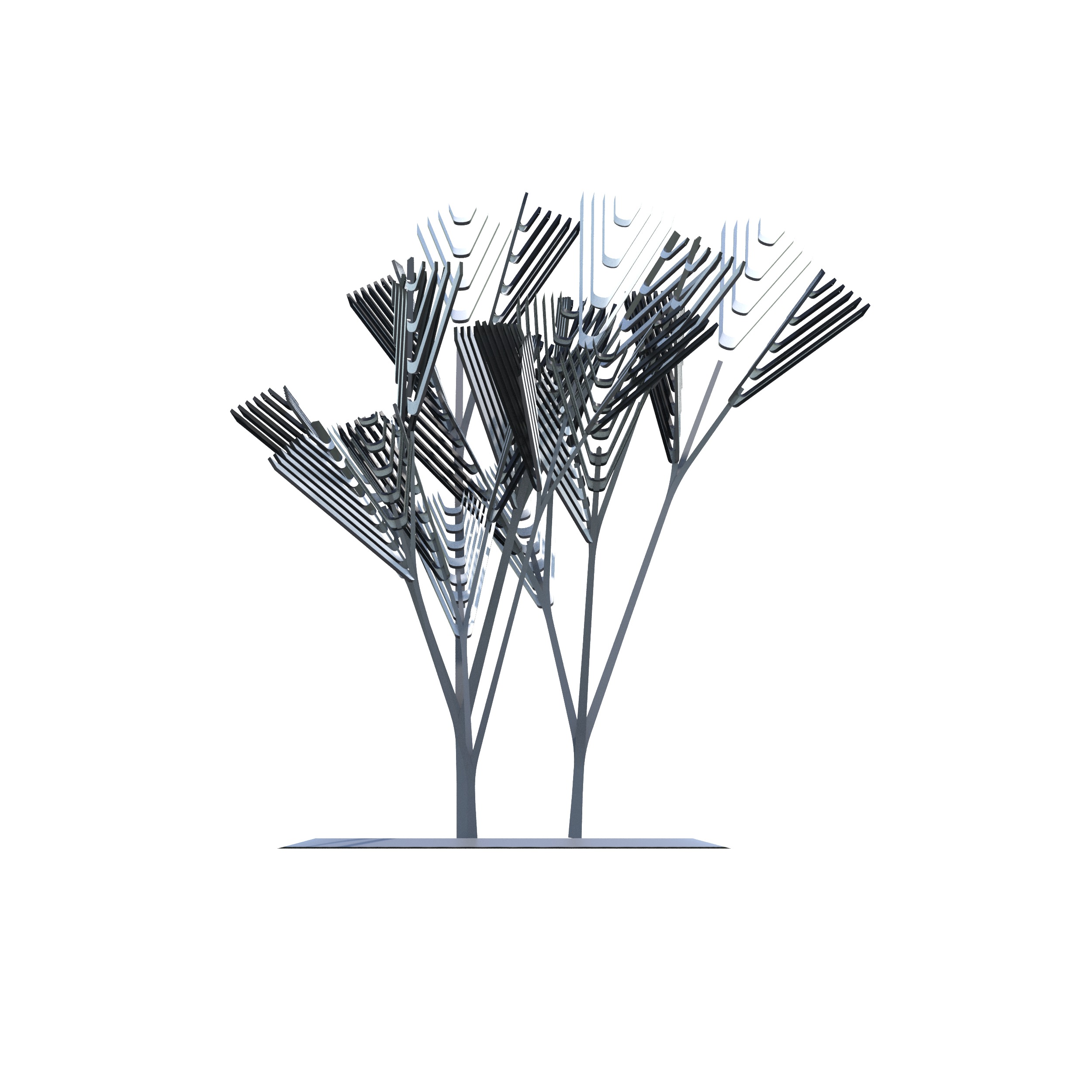 Conceptual shrub S1Cv6 Low-poly 3D model_17