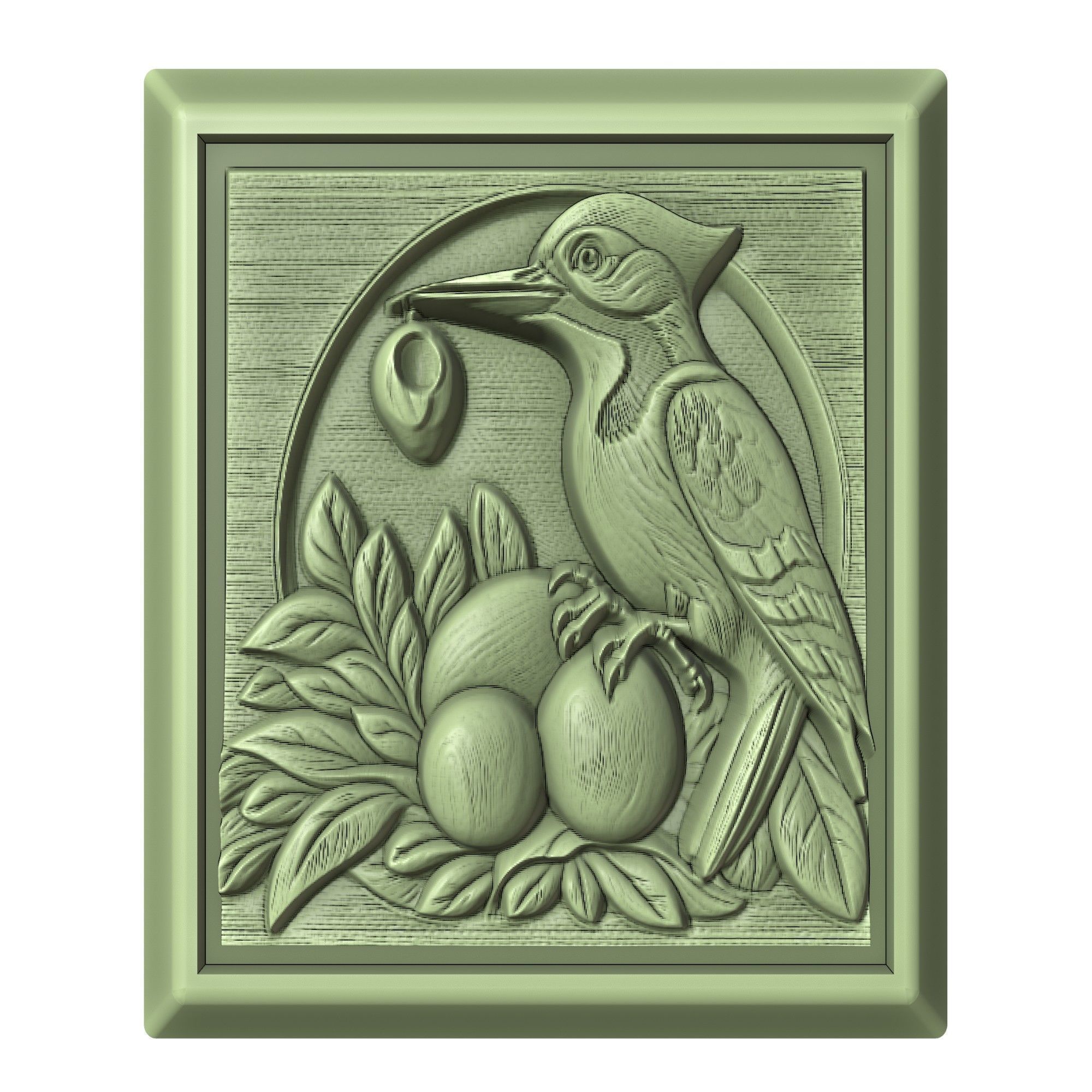 Woodpecker Animal 3D print model_2