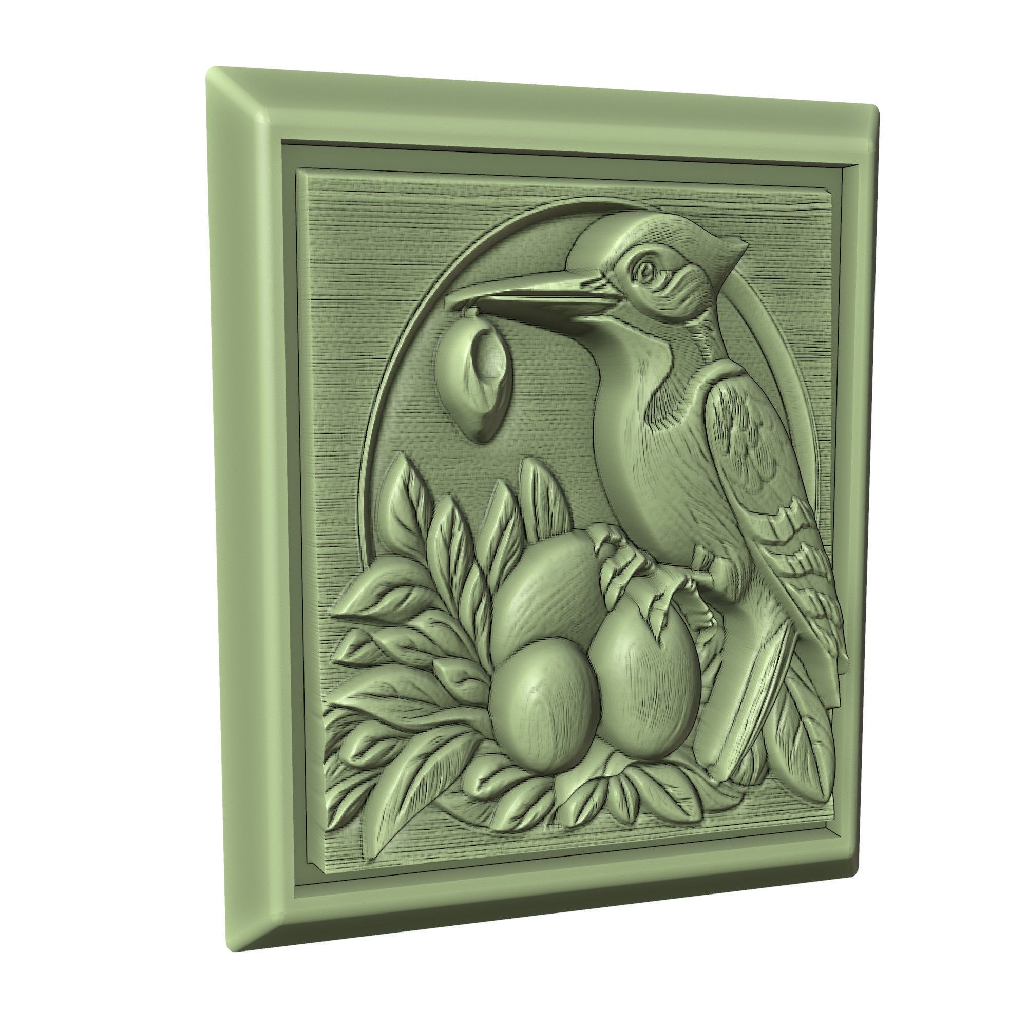 Woodpecker Animal 3D print model_3