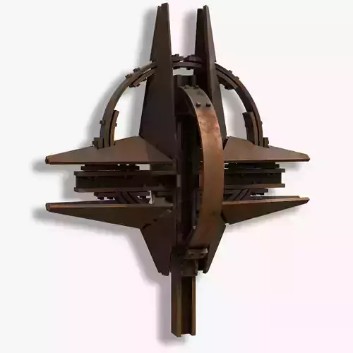 Stylized NATO Star Sculpture  -Military Art 3D print model