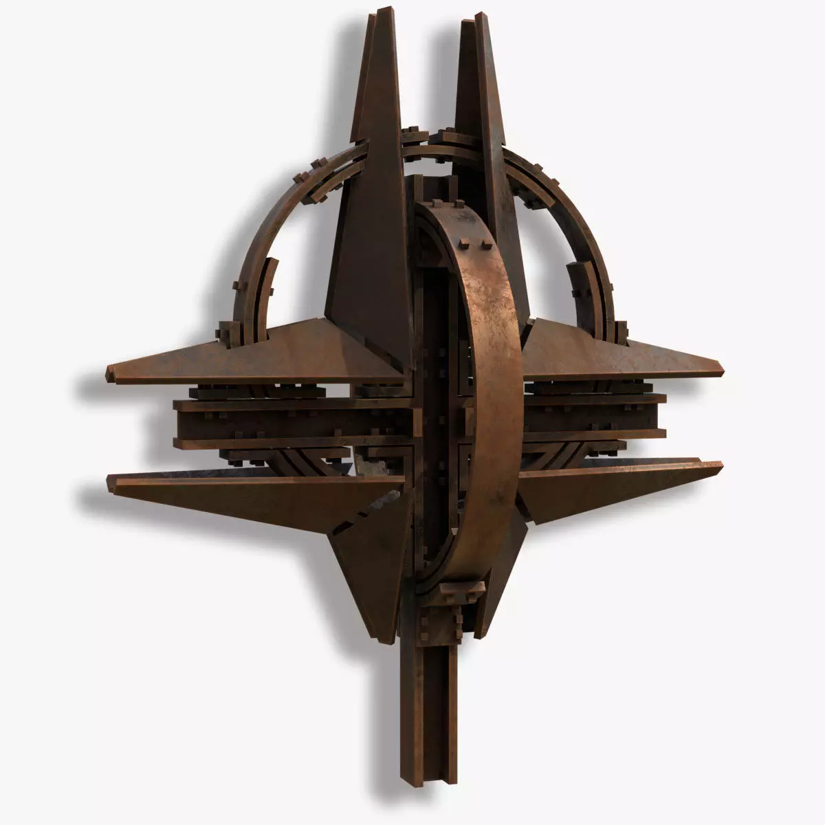 Stylized NATO Star Sculpture  -Military Art 3D print model_0