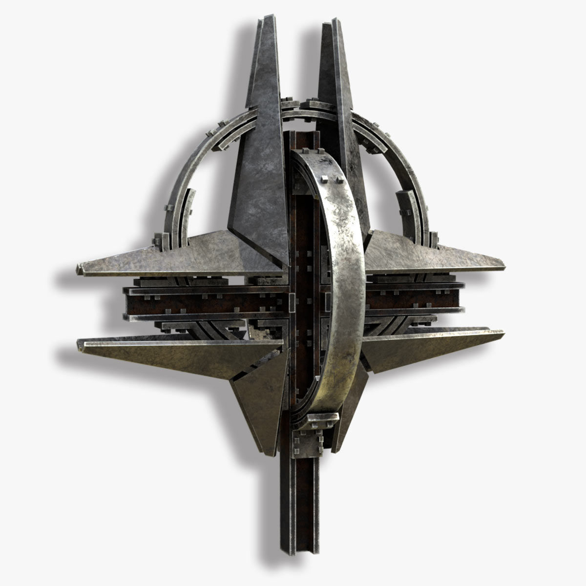 Stylized NATO Star Sculpture  -Military Art 3D print model_2