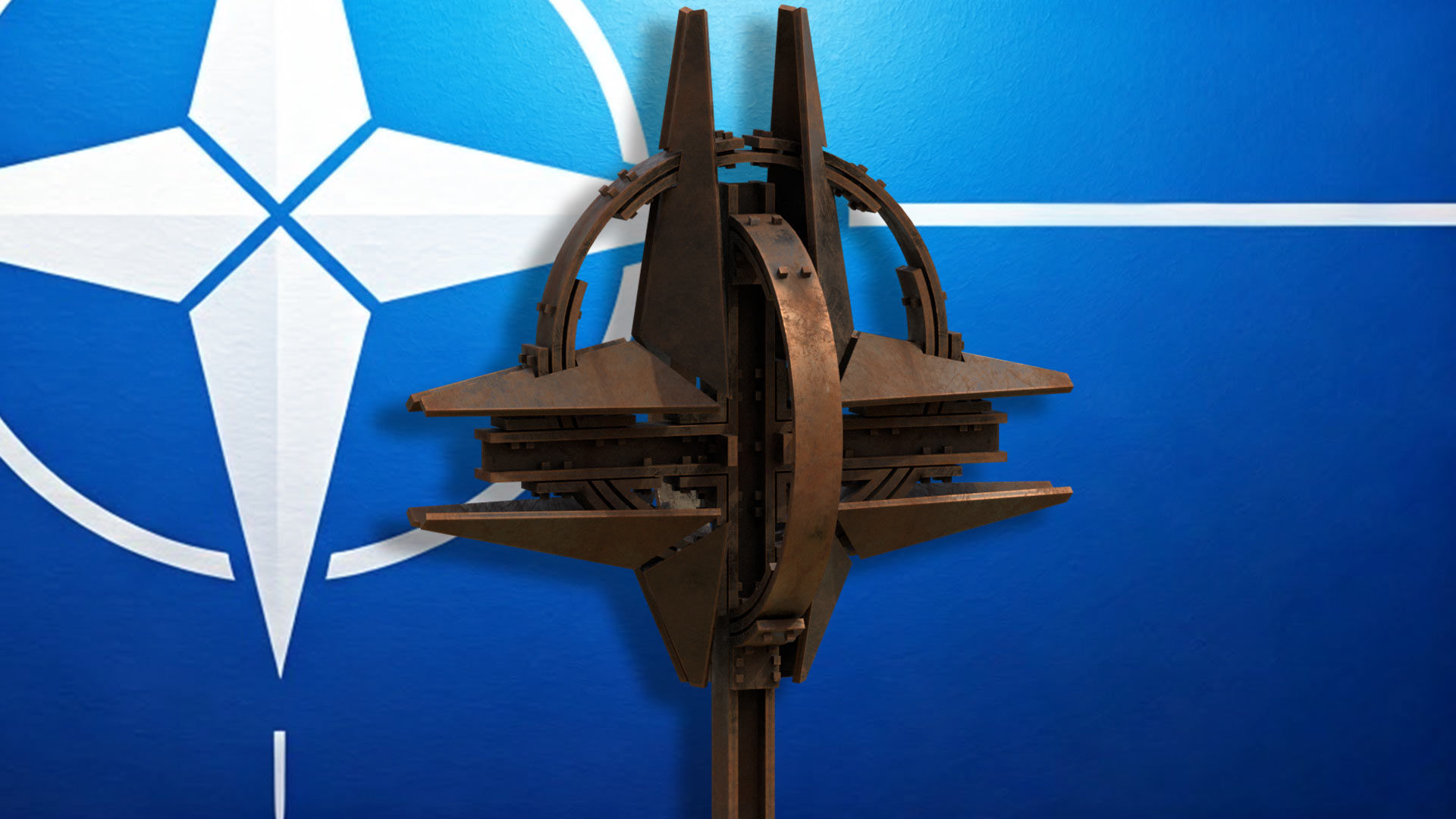 Stylized NATO Star Sculpture  -Military Art 3D print model_7