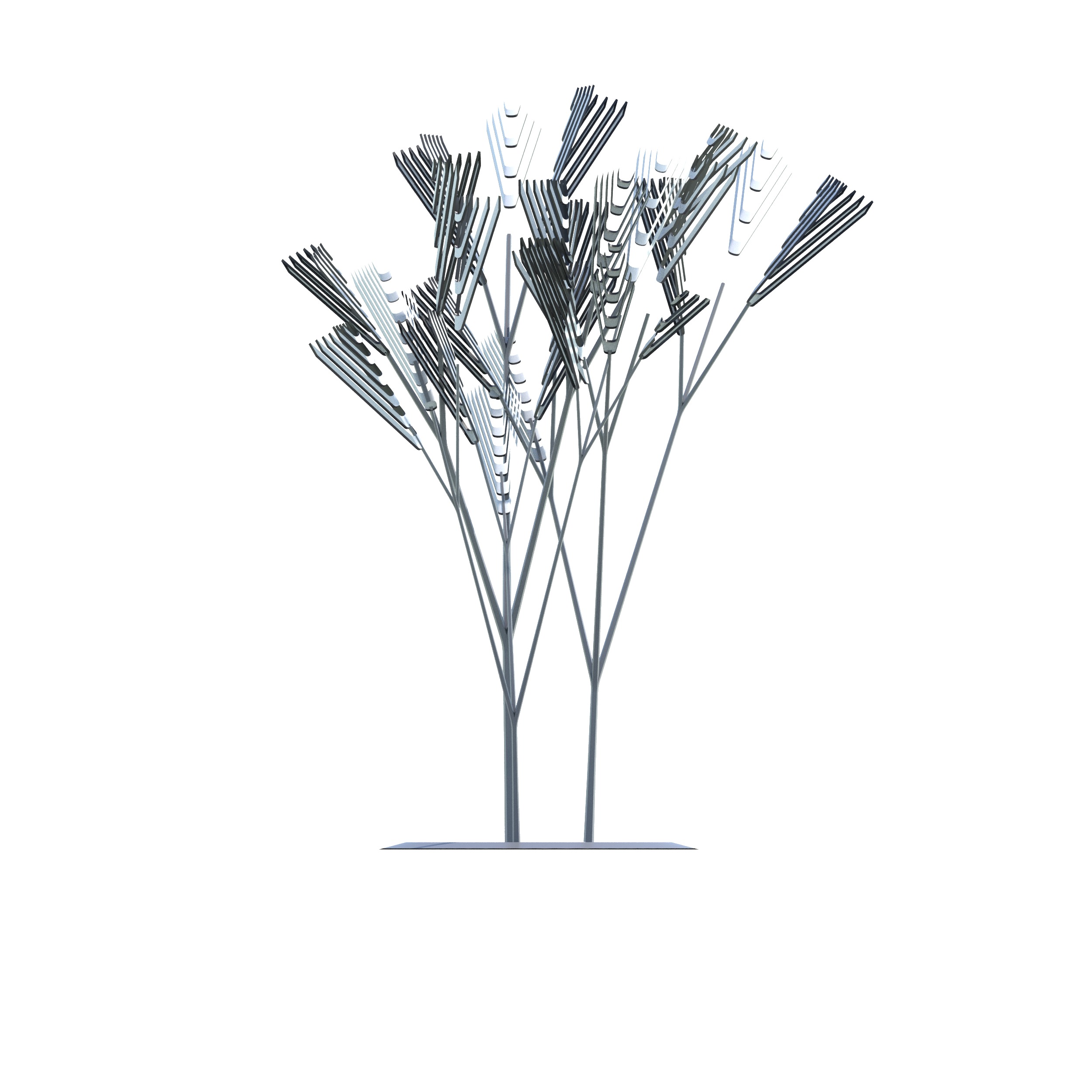 Conceptual shrub S1Cv7 Low-poly 3D model_17
