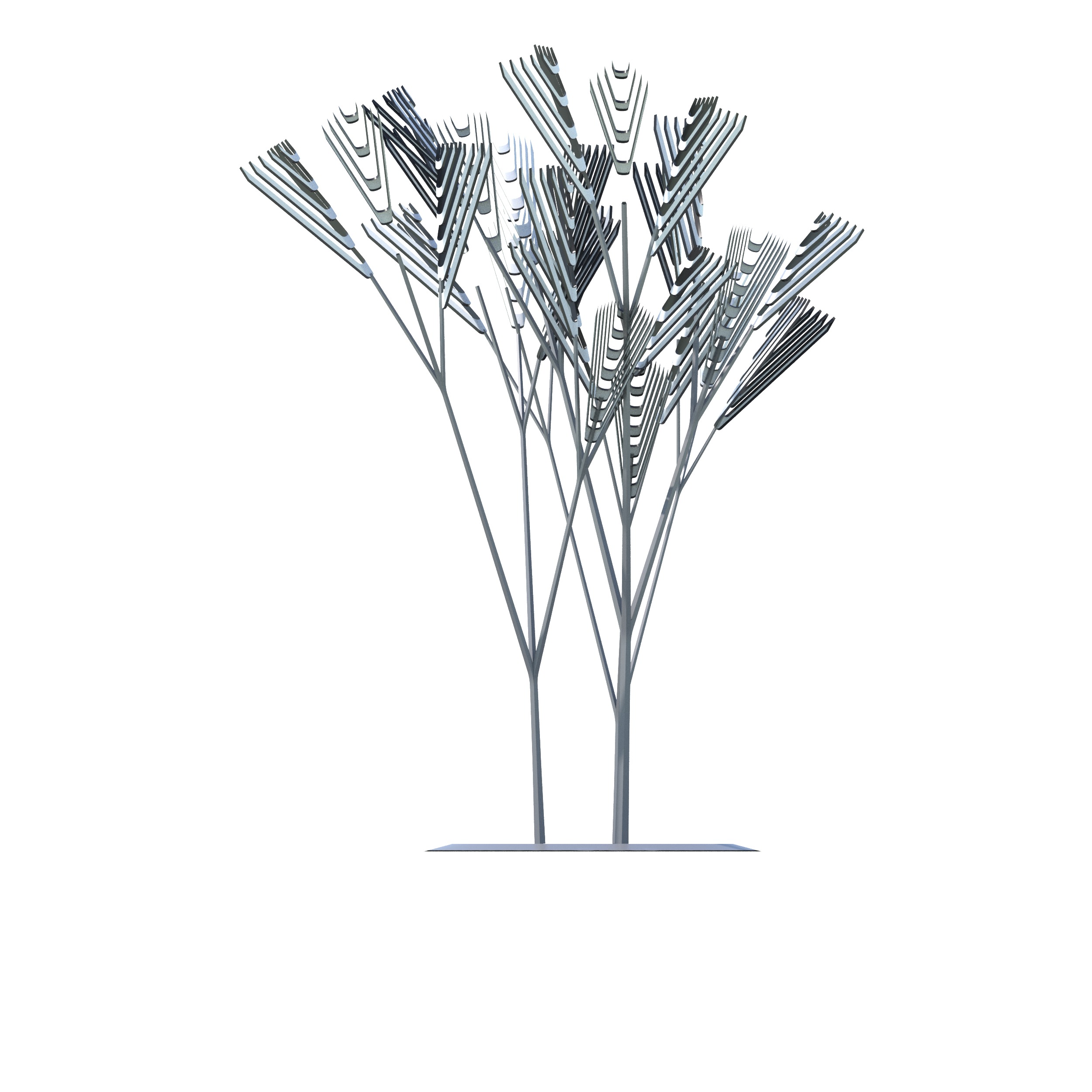 Conceptual shrub S1Cv7 Low-poly 3D model_19