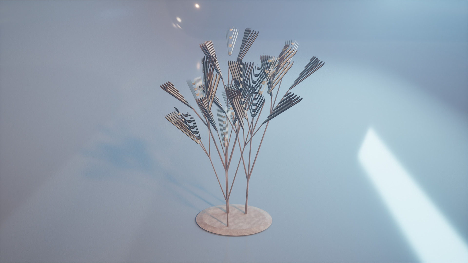 Conceptual shrub S1Cv7 Low-poly 3D model_2