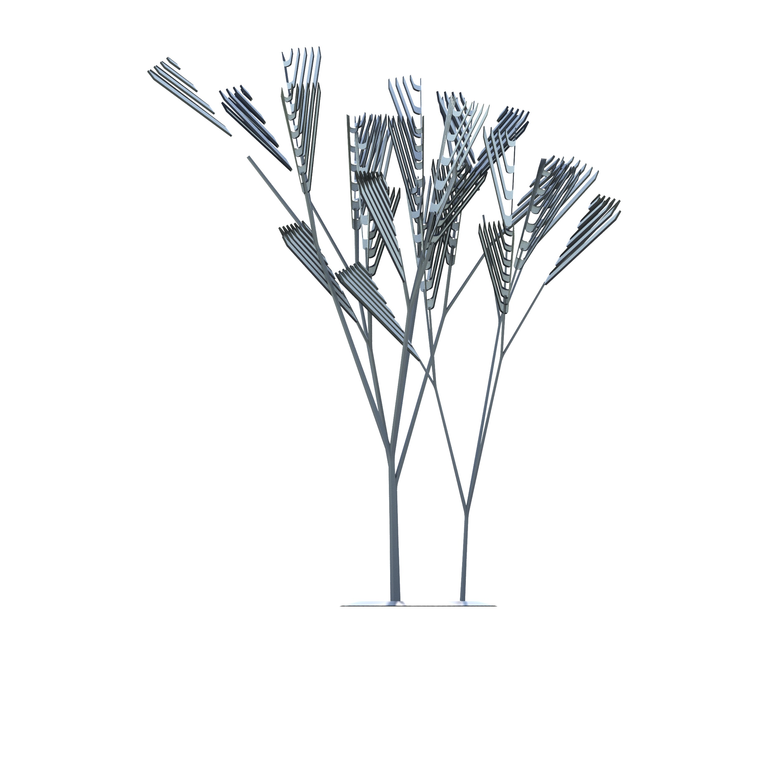 Conceptual shrub S1Cv7 Low-poly 3D model_9