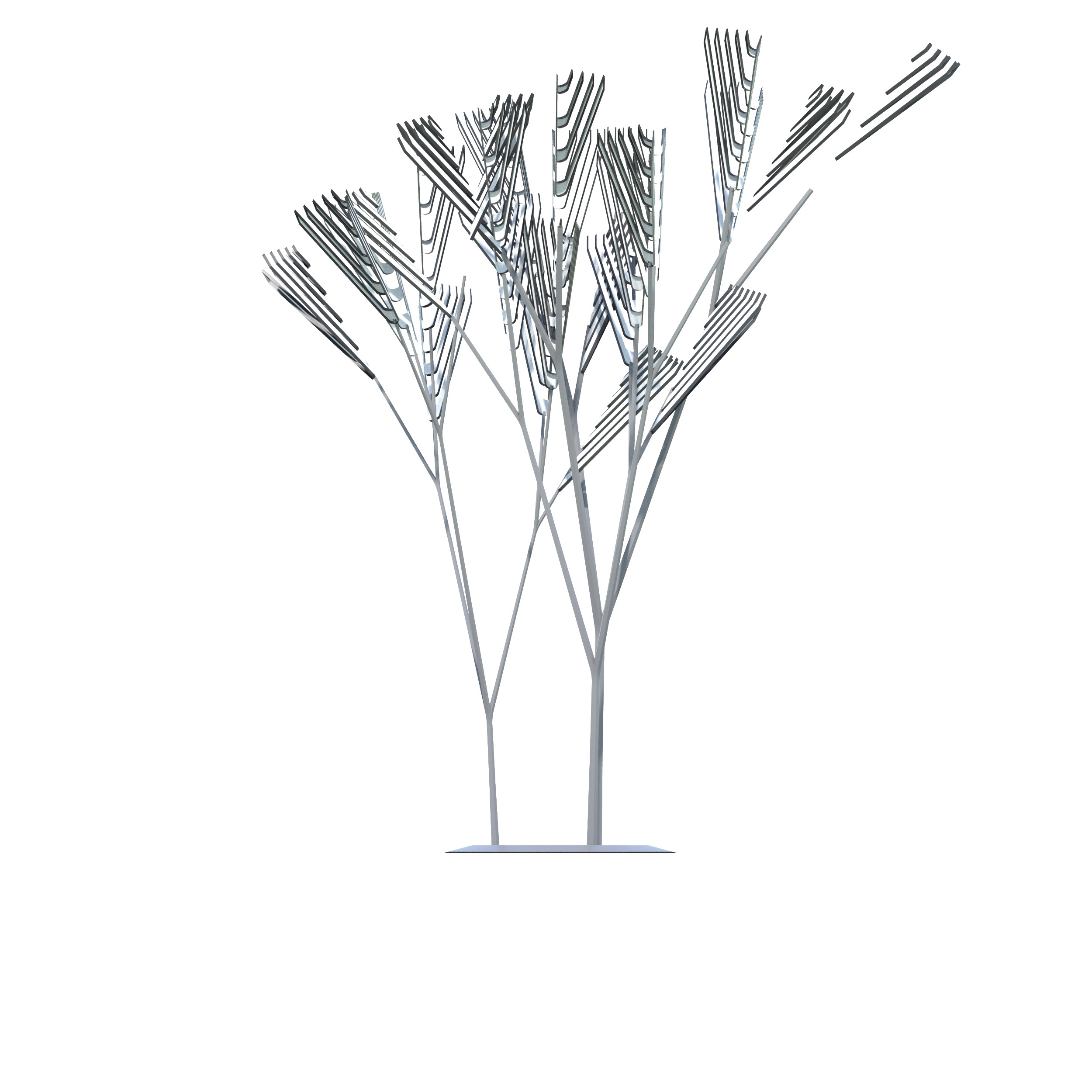 Conceptual shrub S1Cv7 Low-poly 3D model_16
