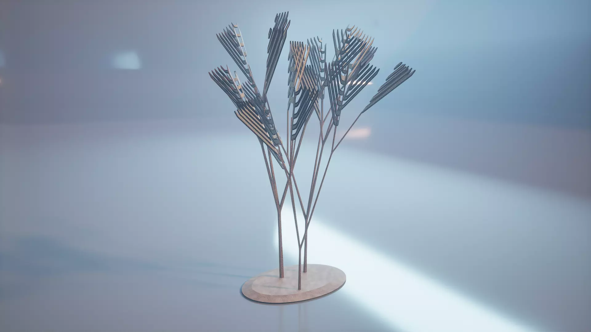 Conceptual shrub S1Cv7 Low-poly 3D model_0