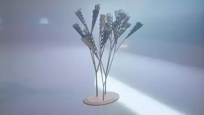 Conceptual shrub S1Cv7 Low-poly 3D model