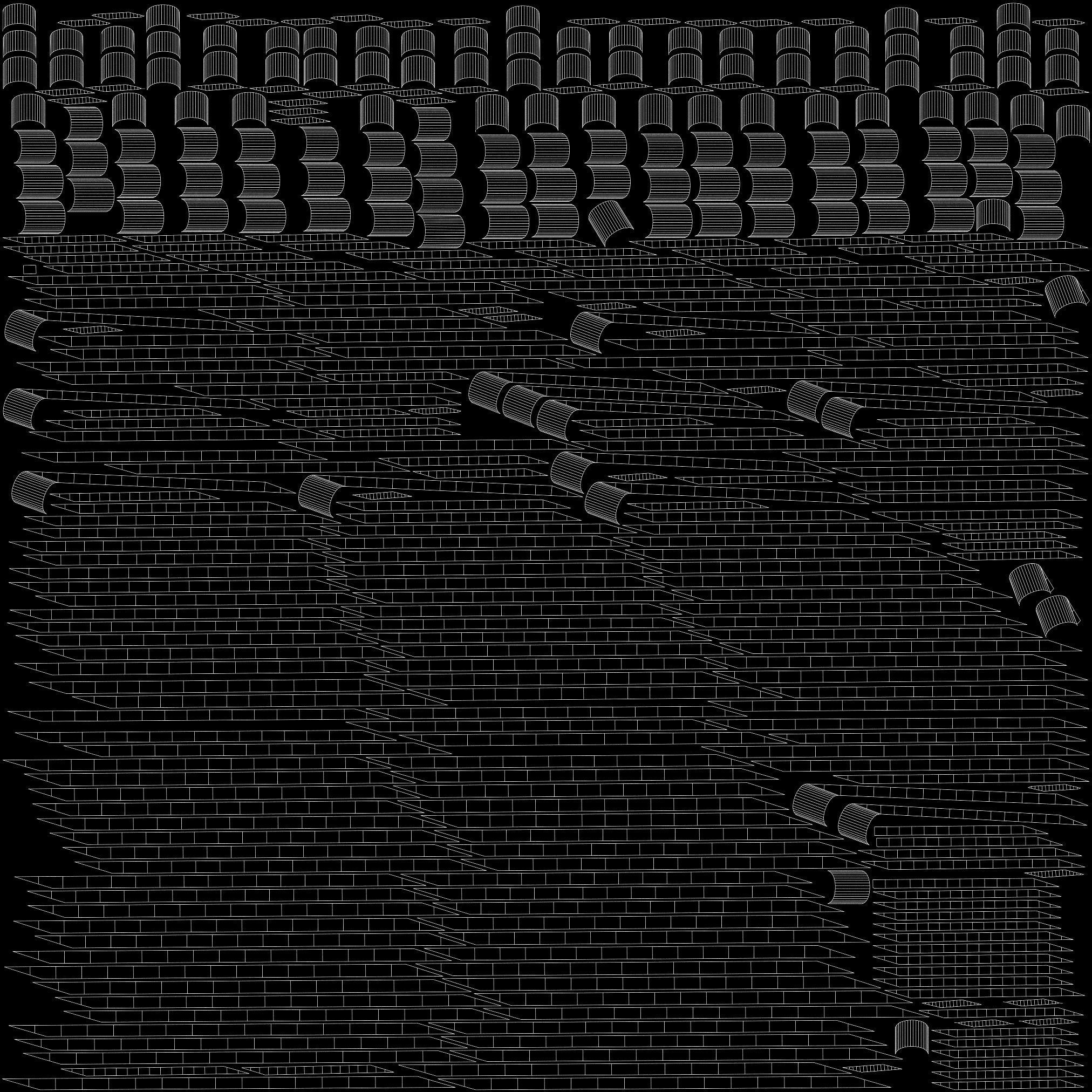 Conceptual shrub S1Cv7 Low-poly 3D model_22