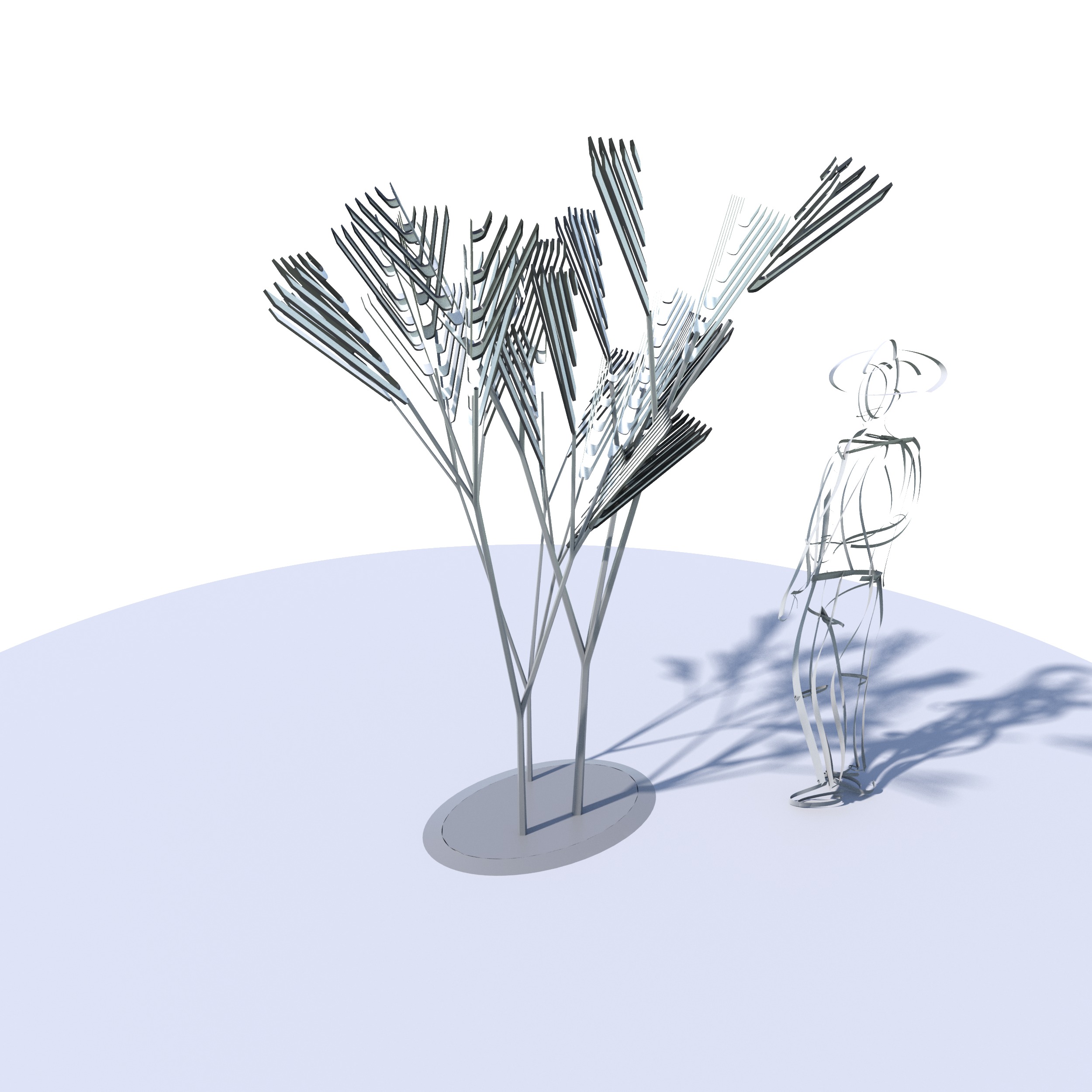 Conceptual shrub S1Cv7 Low-poly 3D model_8