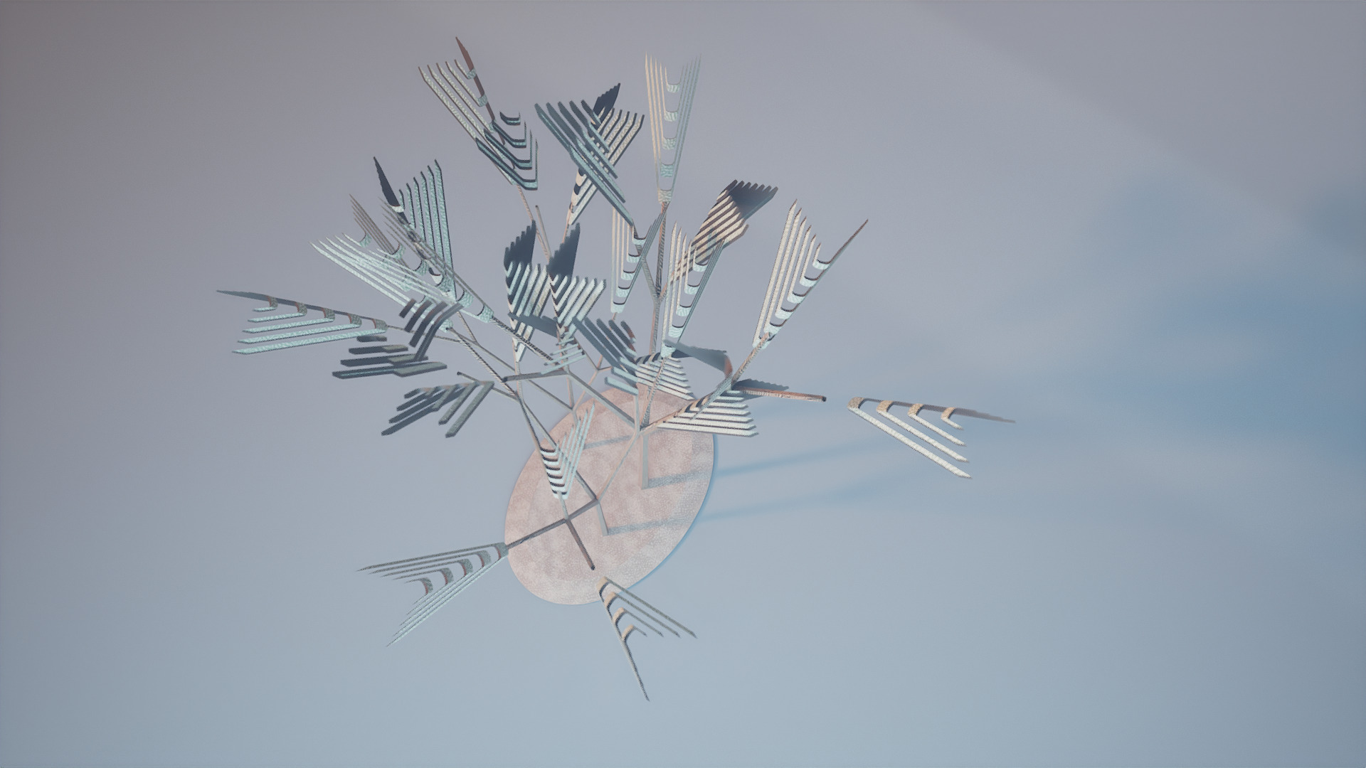 Conceptual shrub S1Cv7 Low-poly 3D model_6