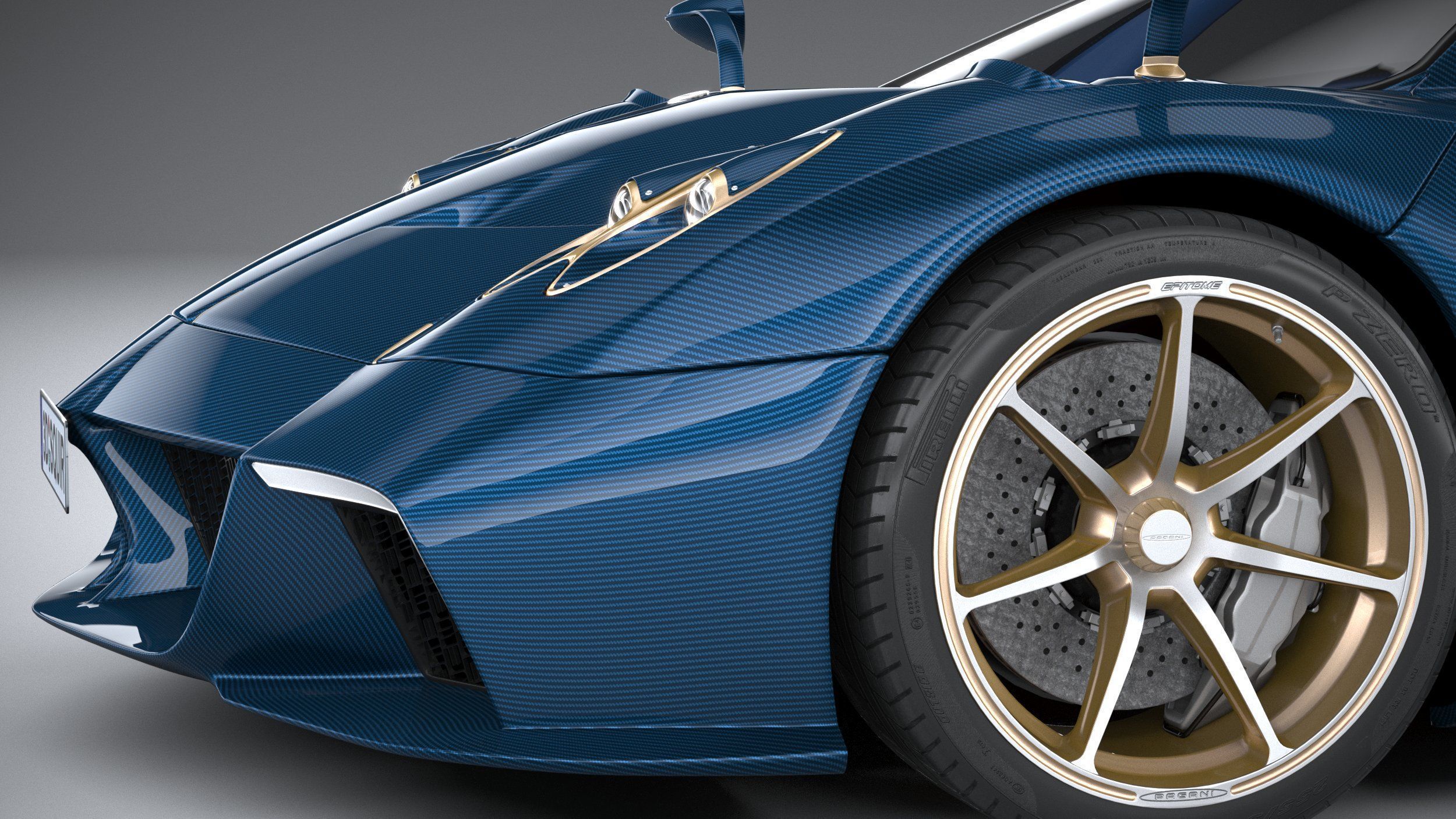 Pagani Huayra Epitome 2024 3D model_3