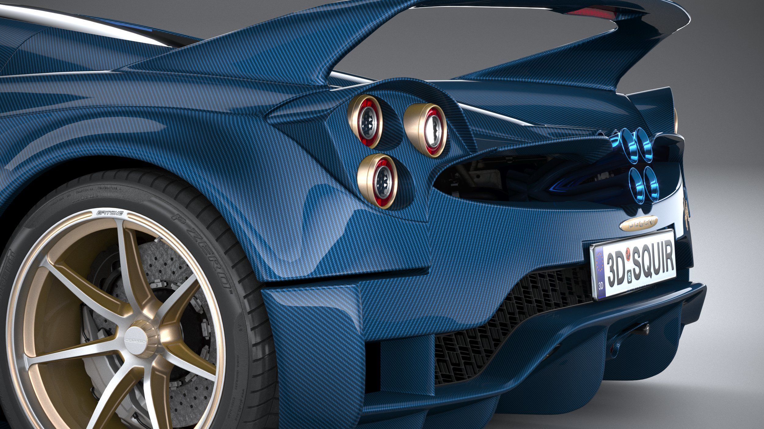 Pagani Huayra Epitome 2024 3D model_6