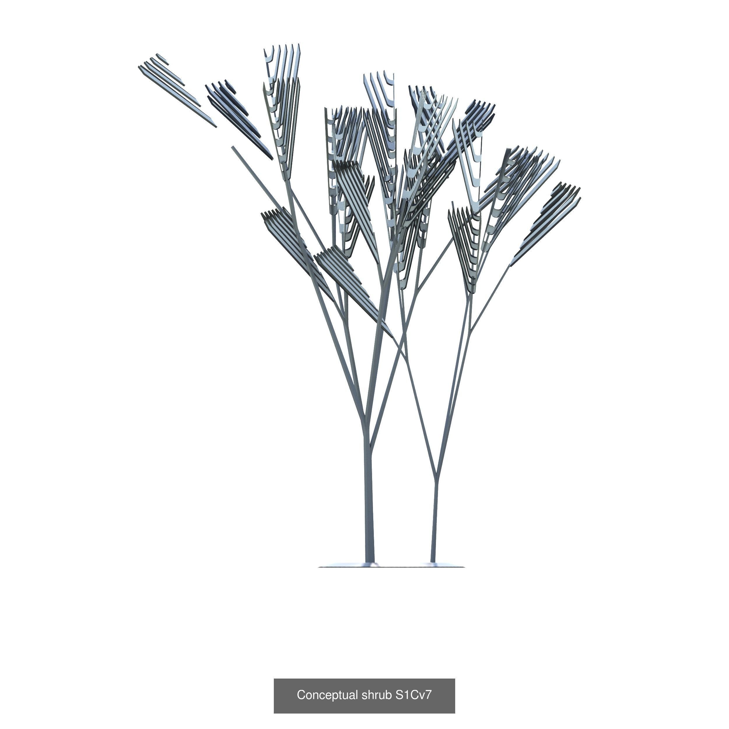 Collection of conceptual shrubs S1C _7