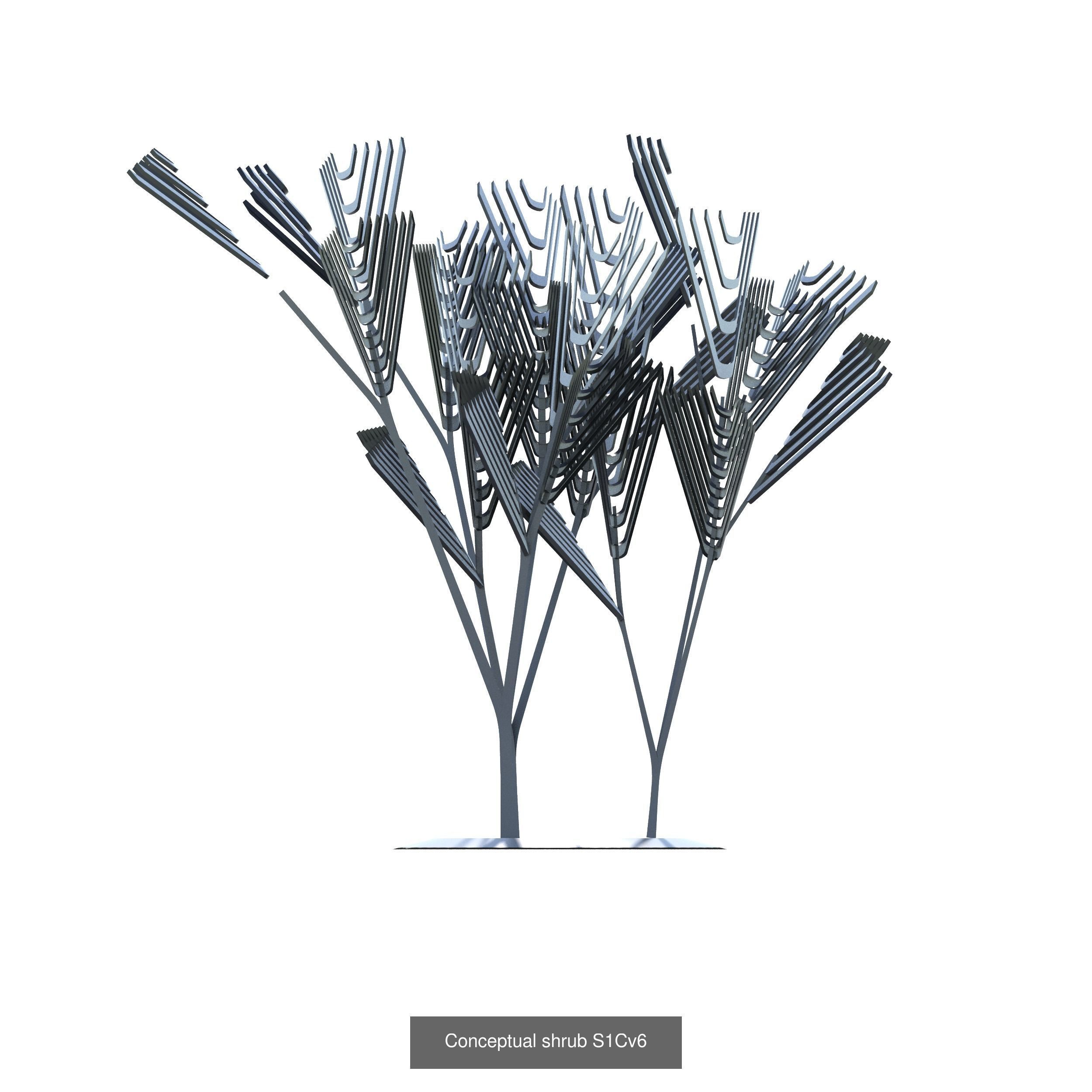 Collection of conceptual shrubs S1C _6