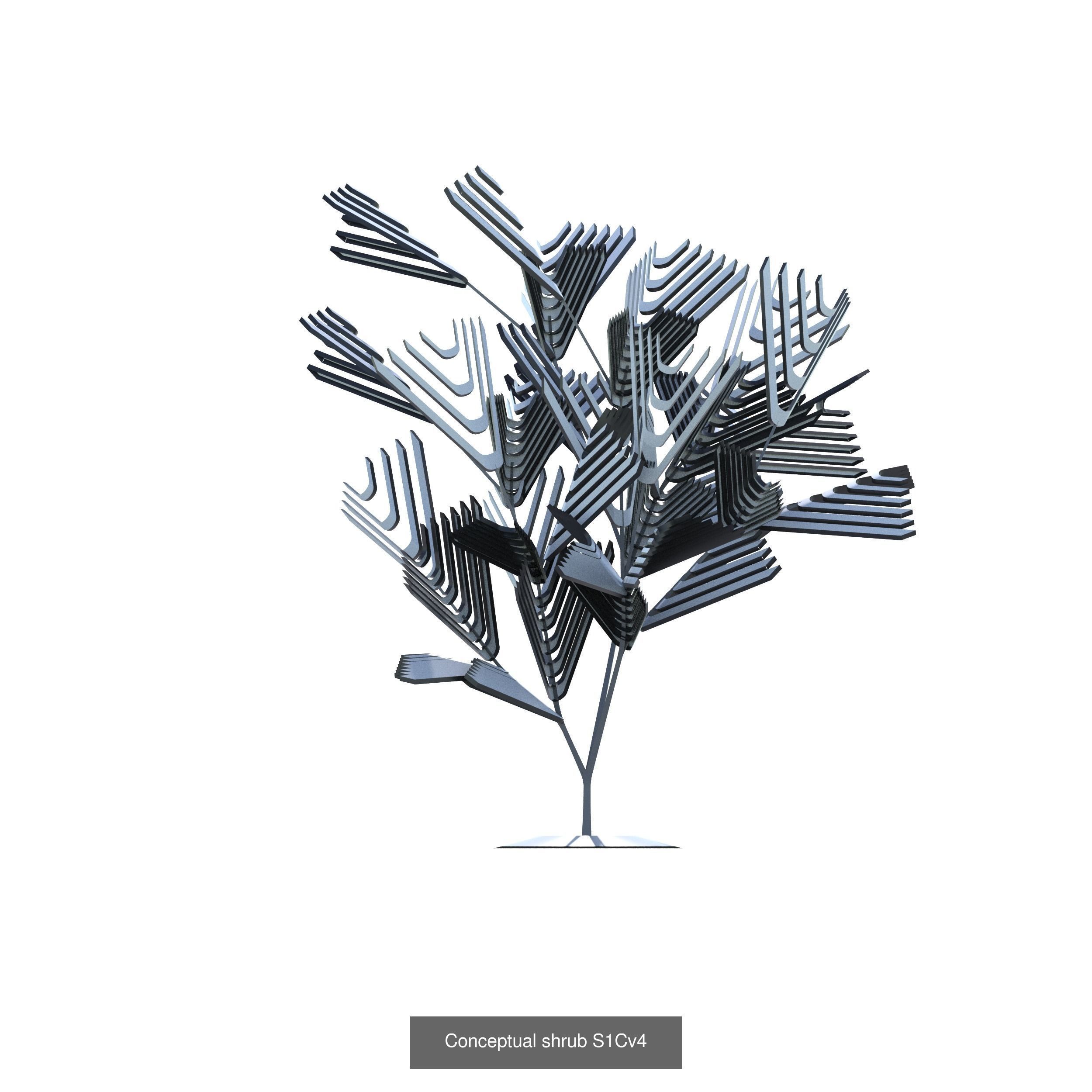 Collection of conceptual shrubs S1C _4