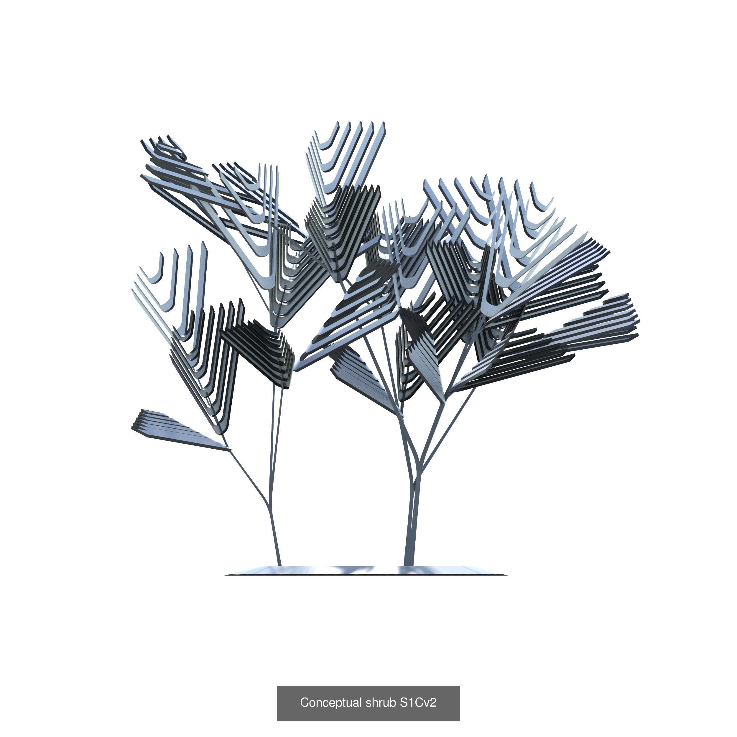 Collection of conceptual shrubs S1C _2