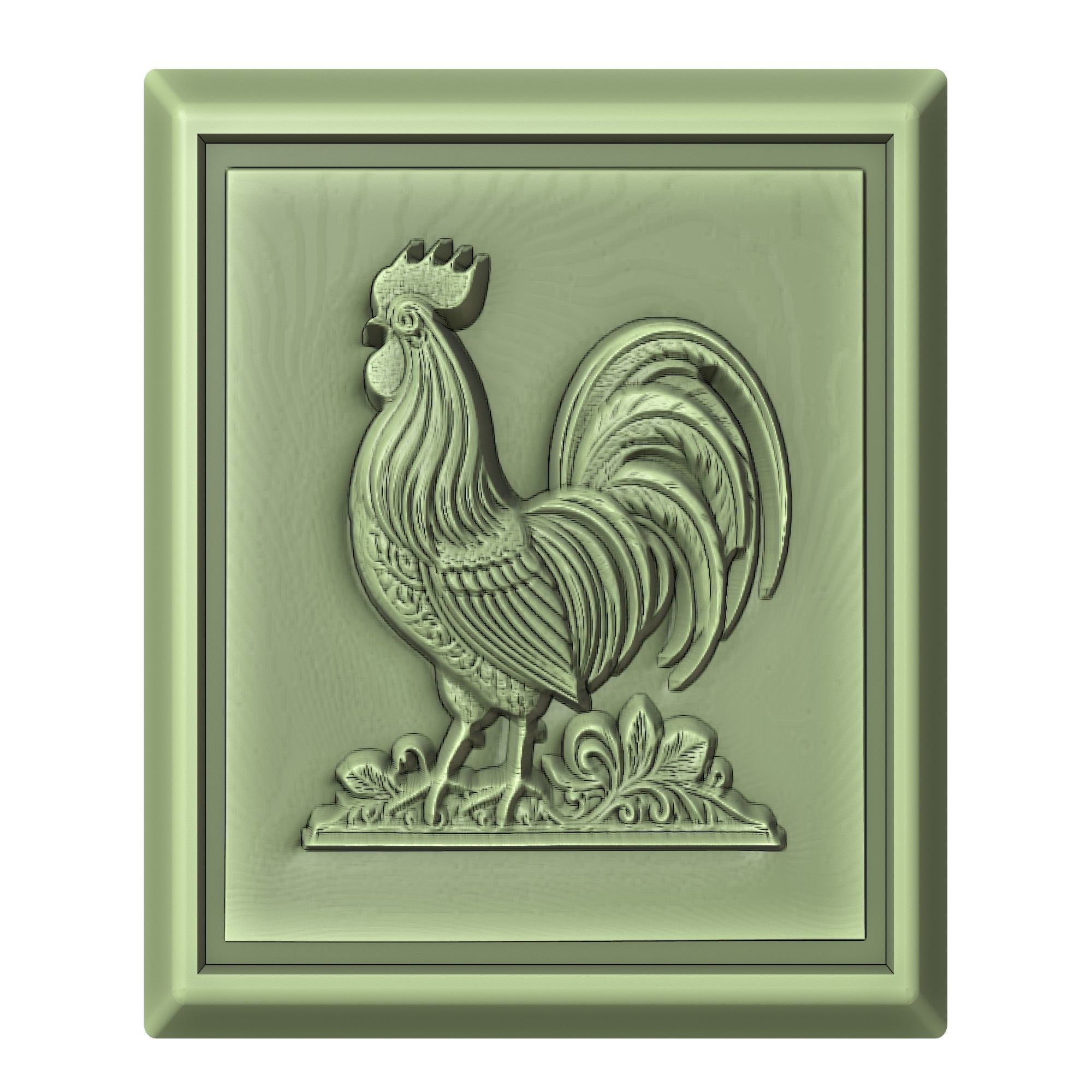 Rooster Animal 3D print model_2