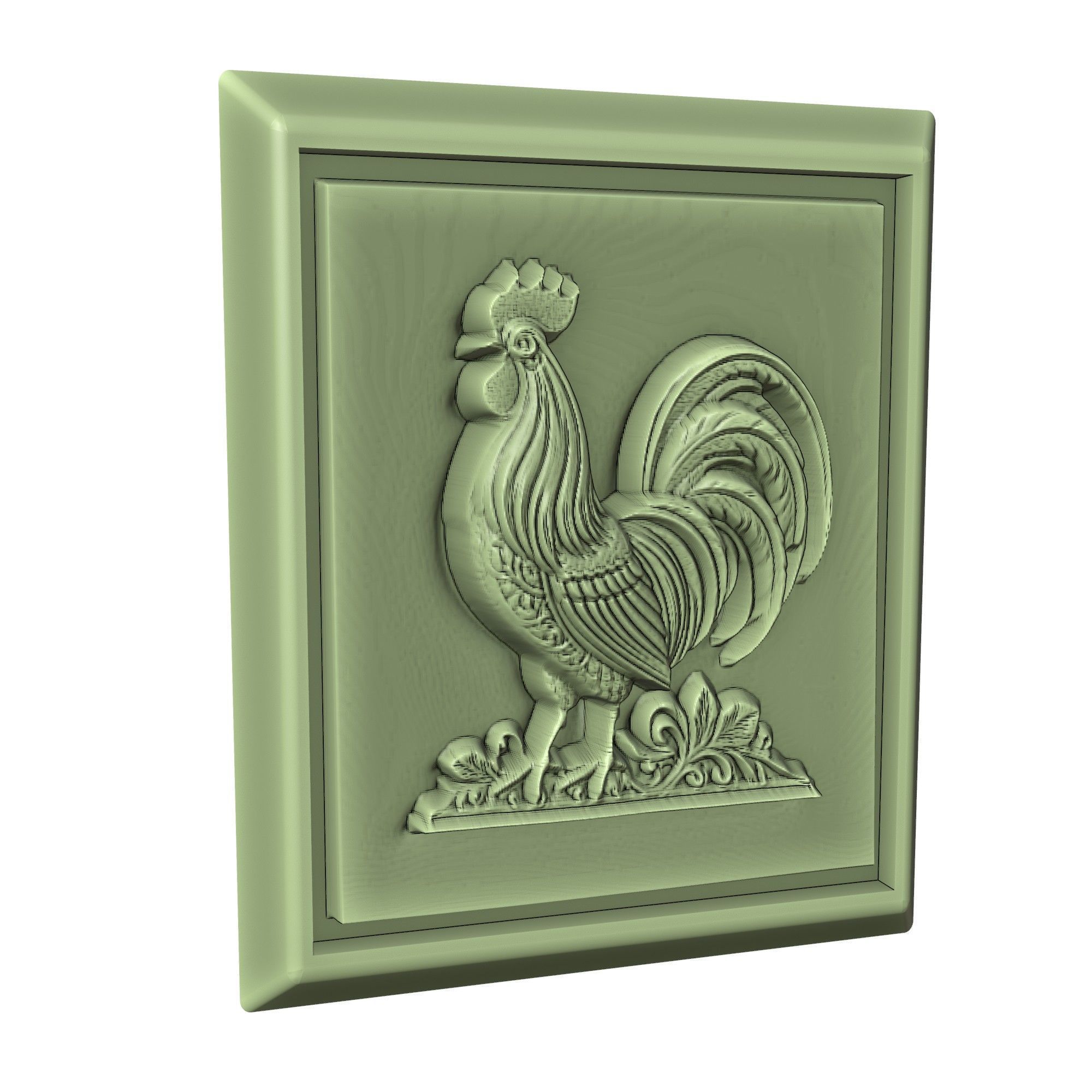 Rooster Animal 3D print model_3