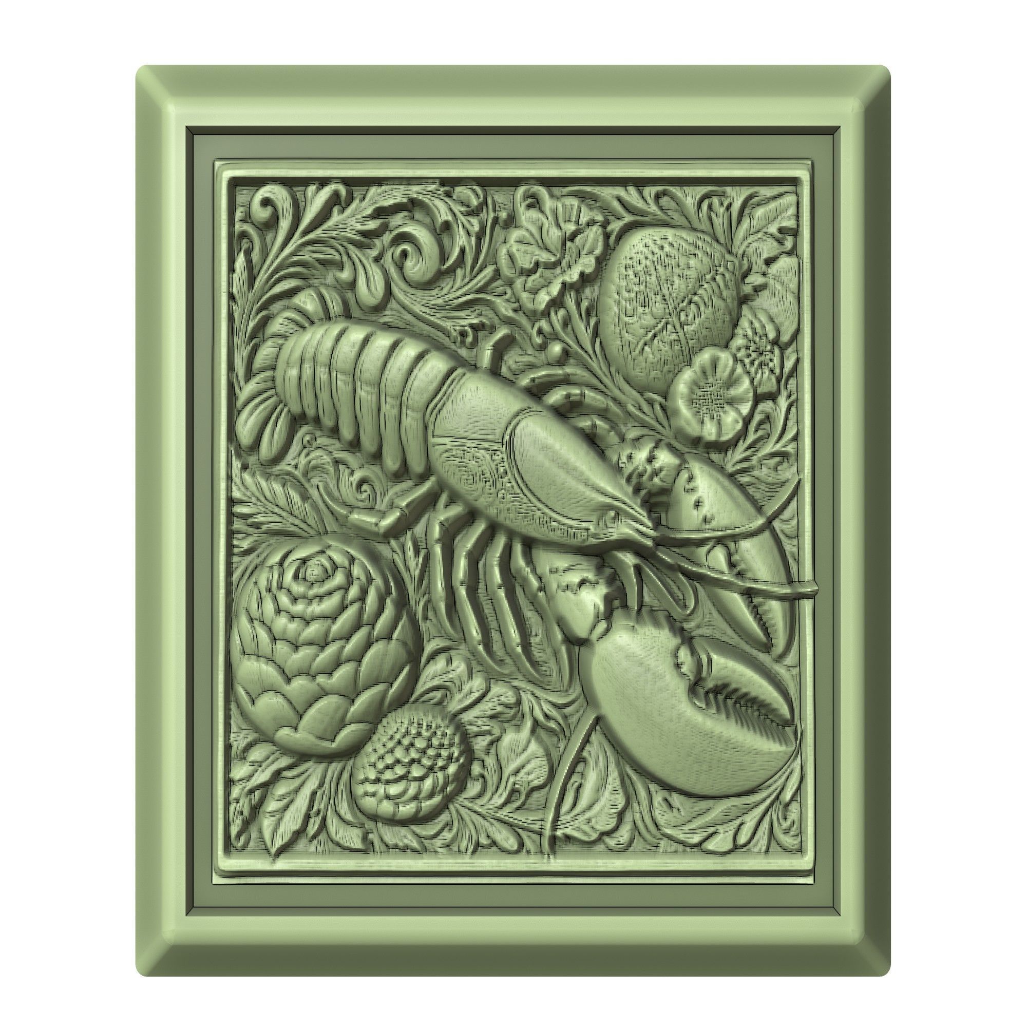 Lobster Animal 3D print model_2