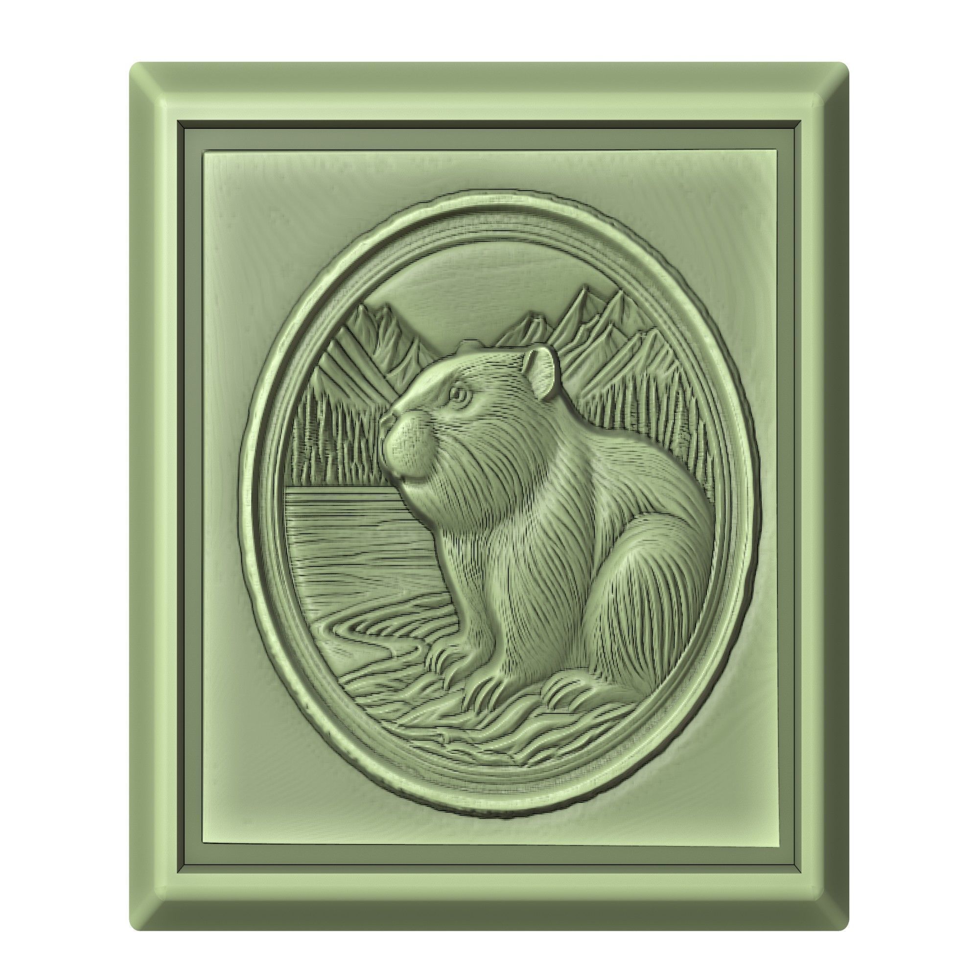 Beaver Animal 3D print model_2
