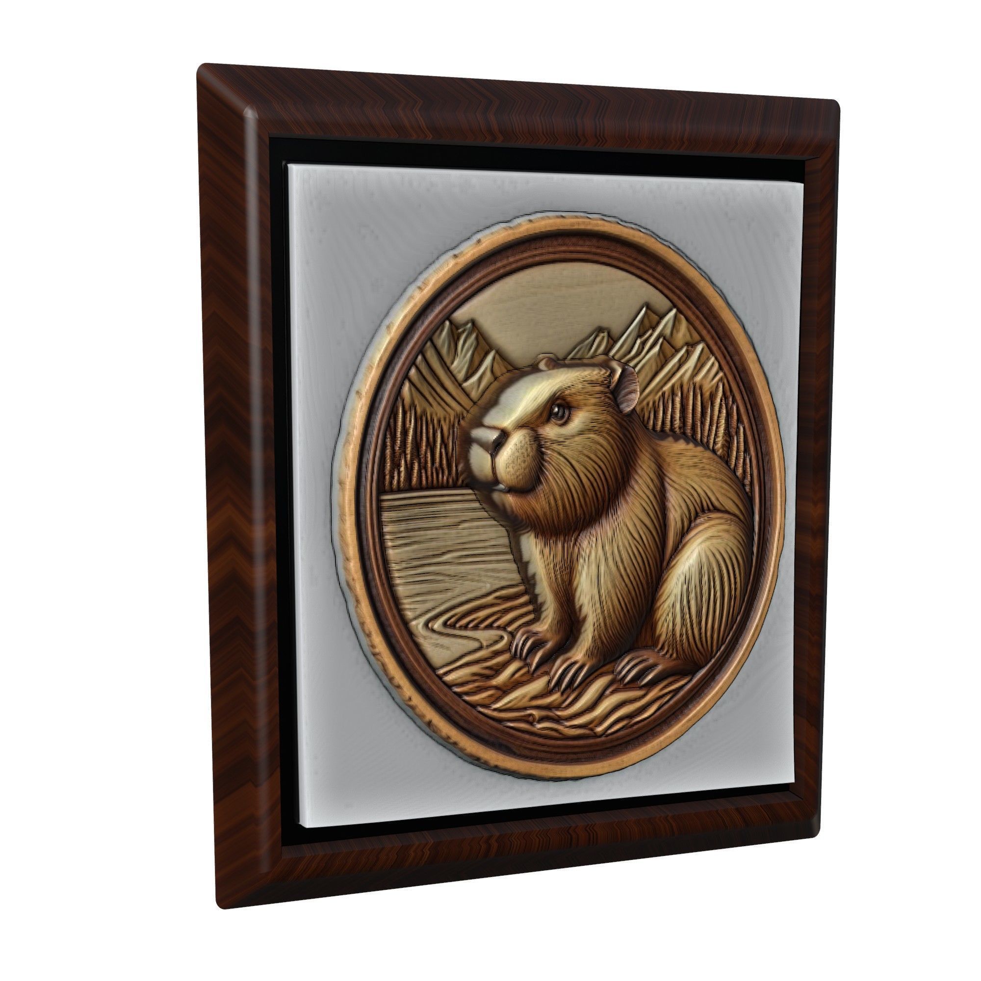 Beaver Animal 3D print model_1