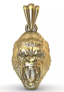 Gorilla Pendant 3D print model