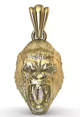 Gorilla Pendant  3D print model